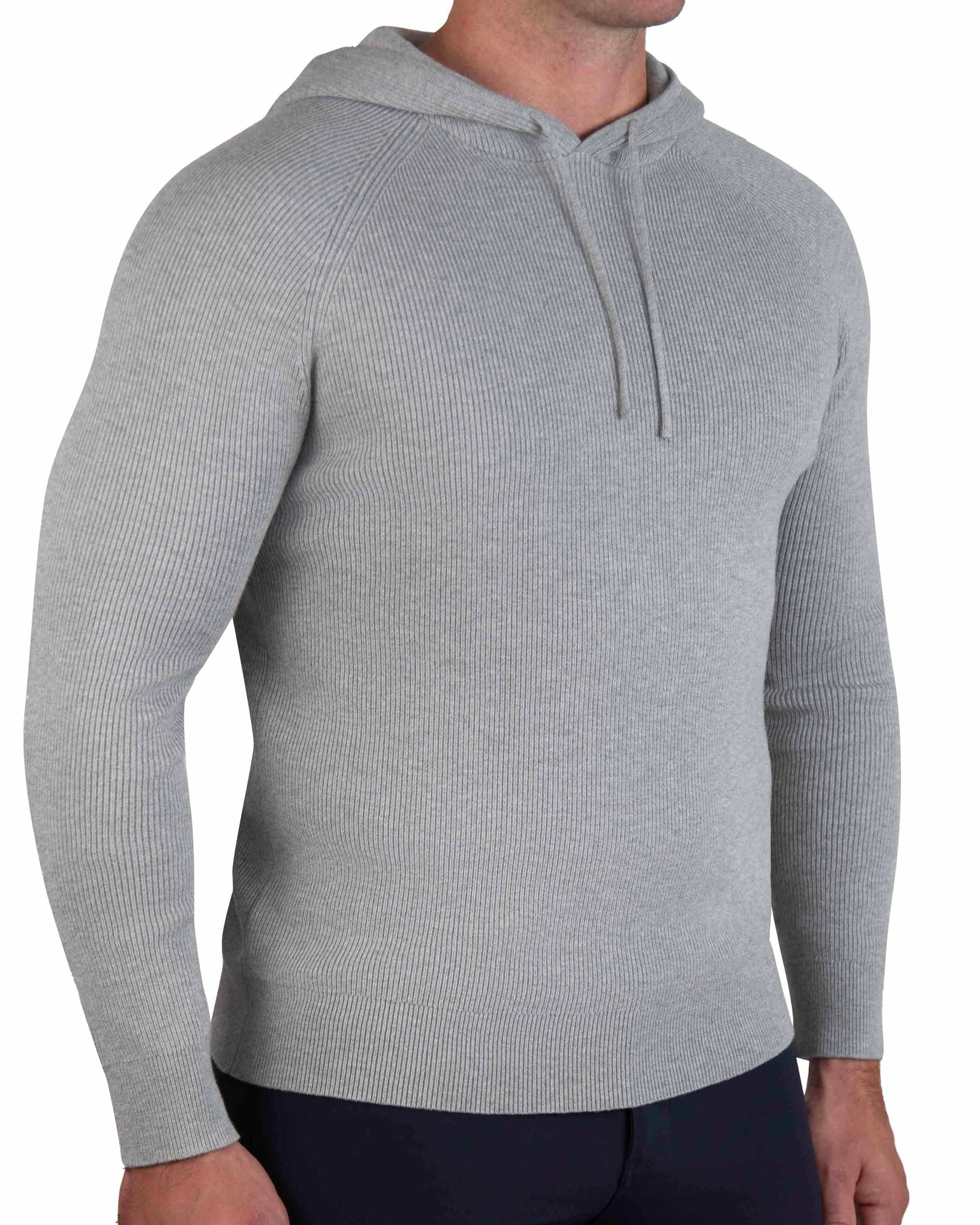 Heavy Knit Hoodie - Grey
