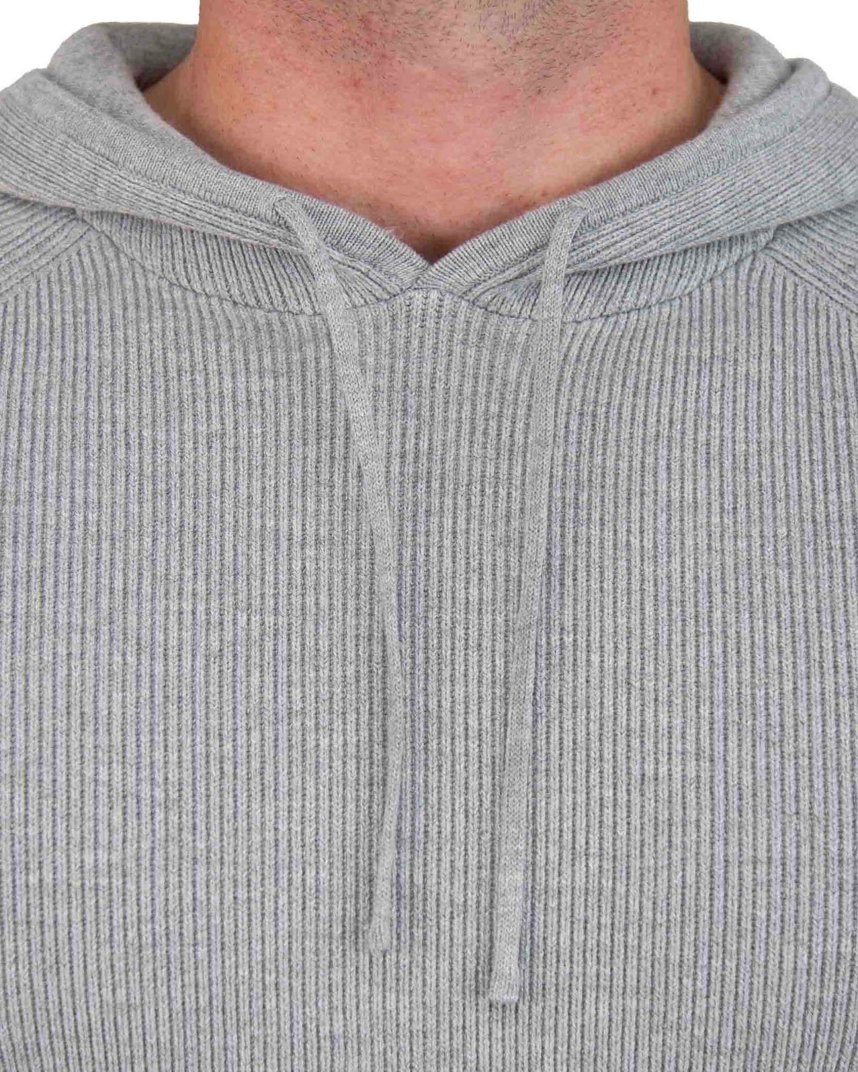 Heavy Knit Hoodie - Grey