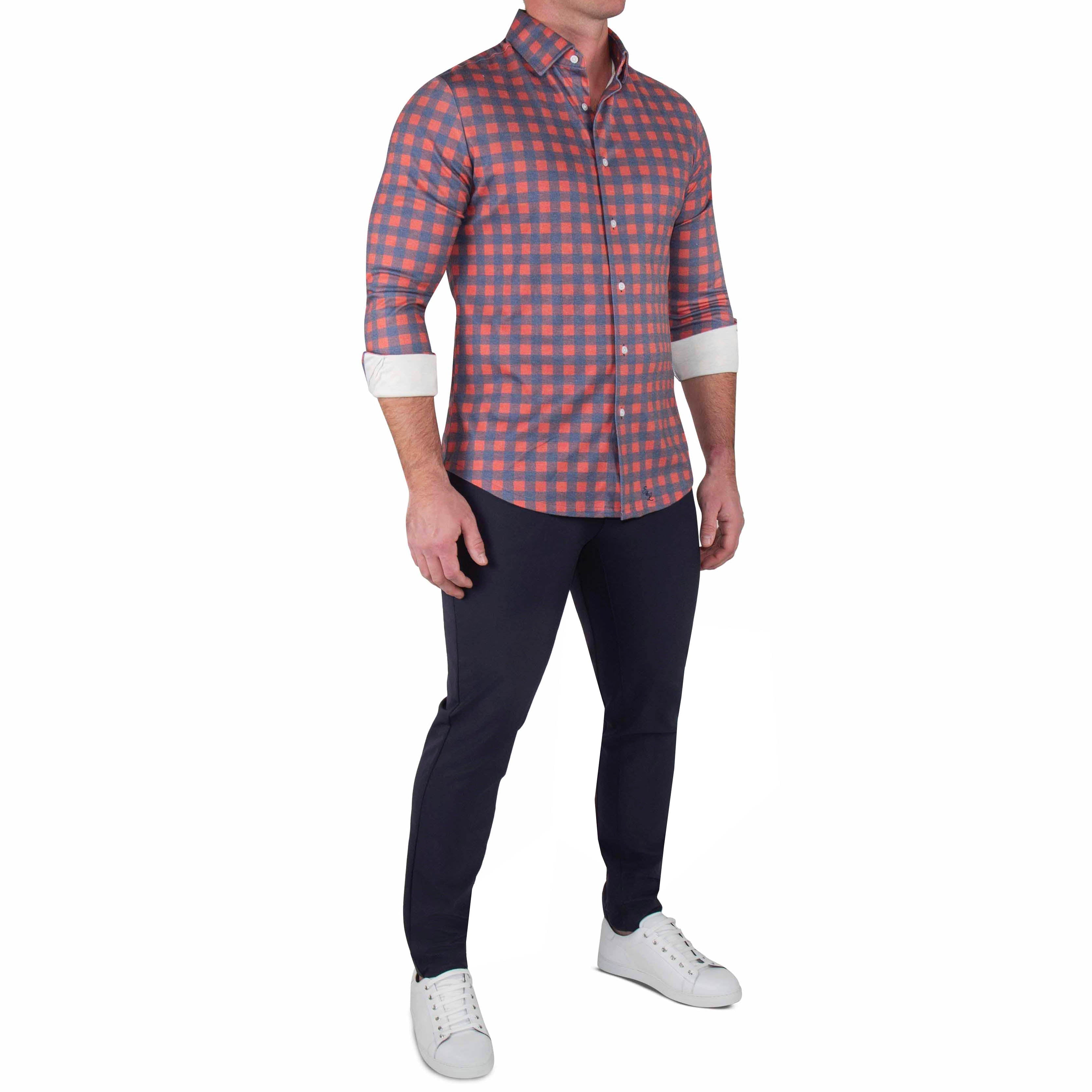 "The Filson" Red & Navy Big Check