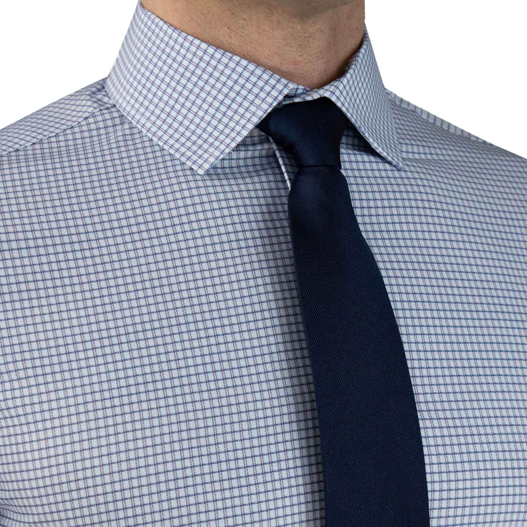 "The Keystone" Pink & Navy Windowpane