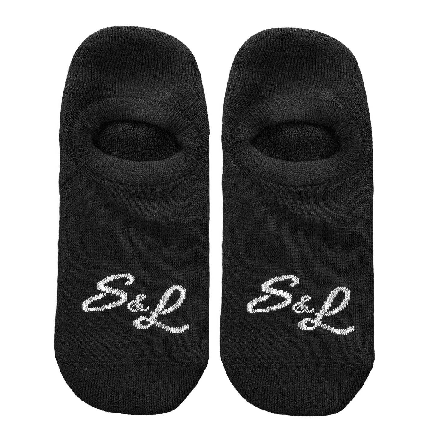 Branded No-Show Socks - Black