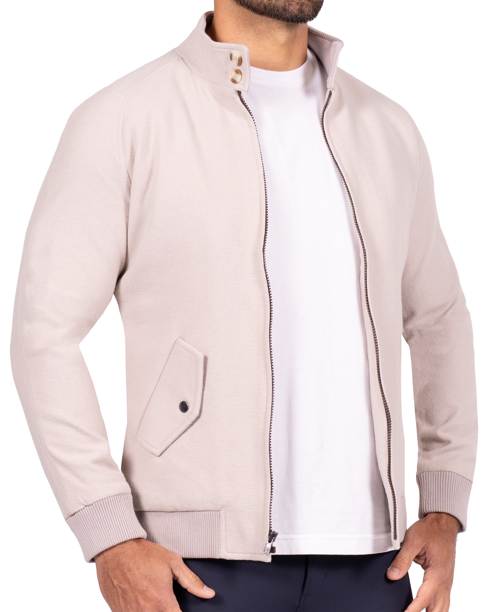 Brushed Bomber - Tan