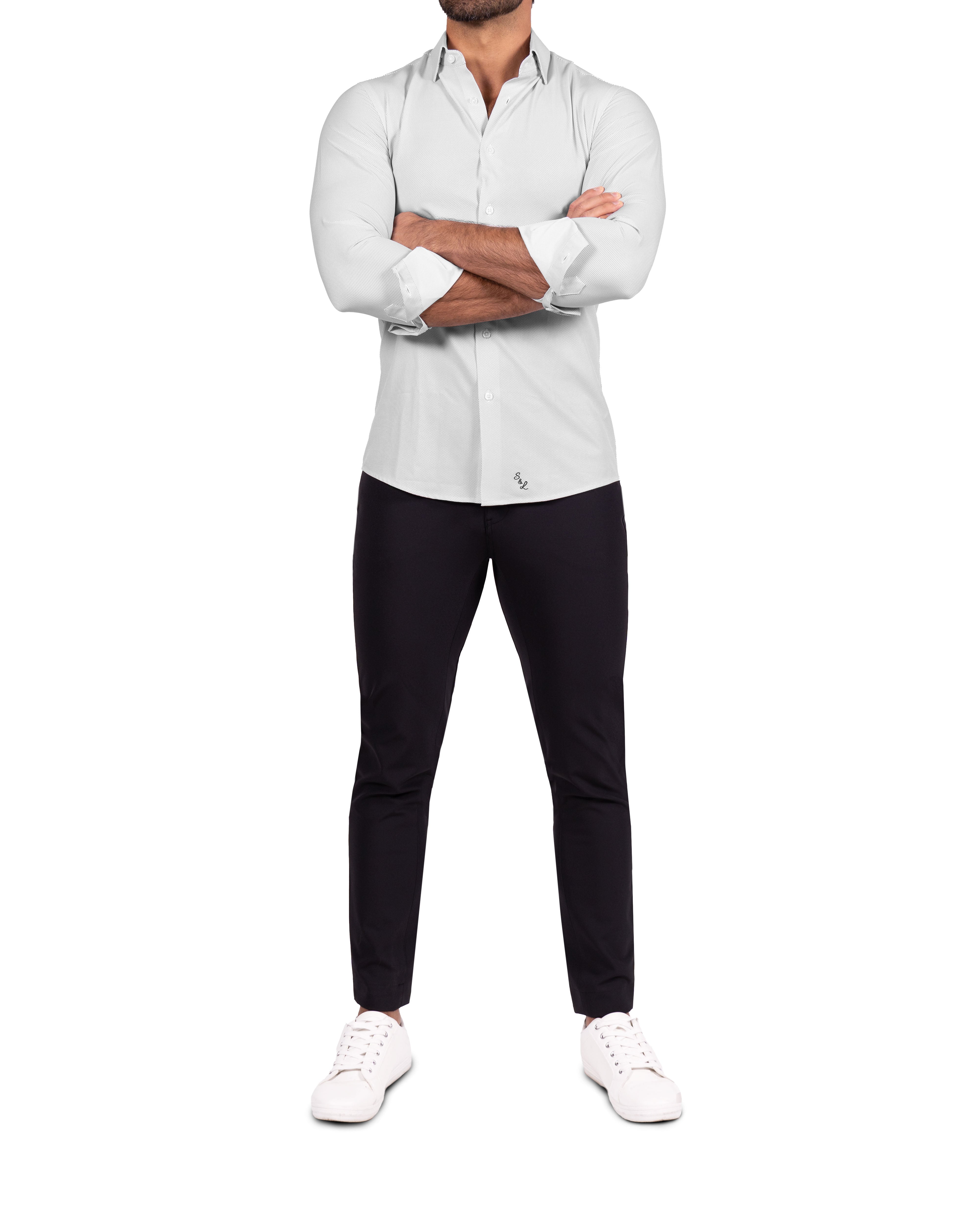 "The Ghost" White & Black Mini Dot