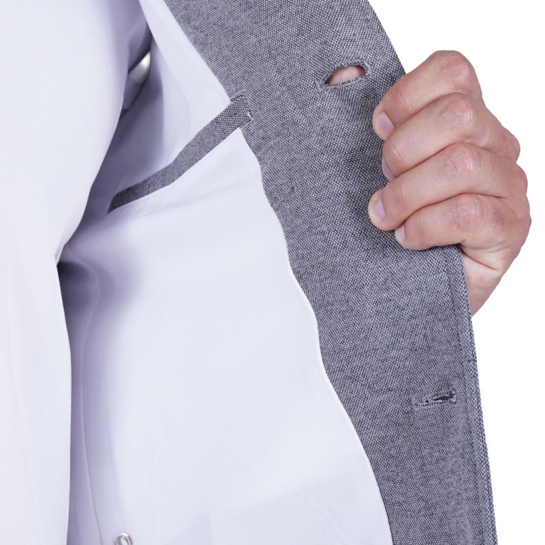 Knit Field Jacket - Grey