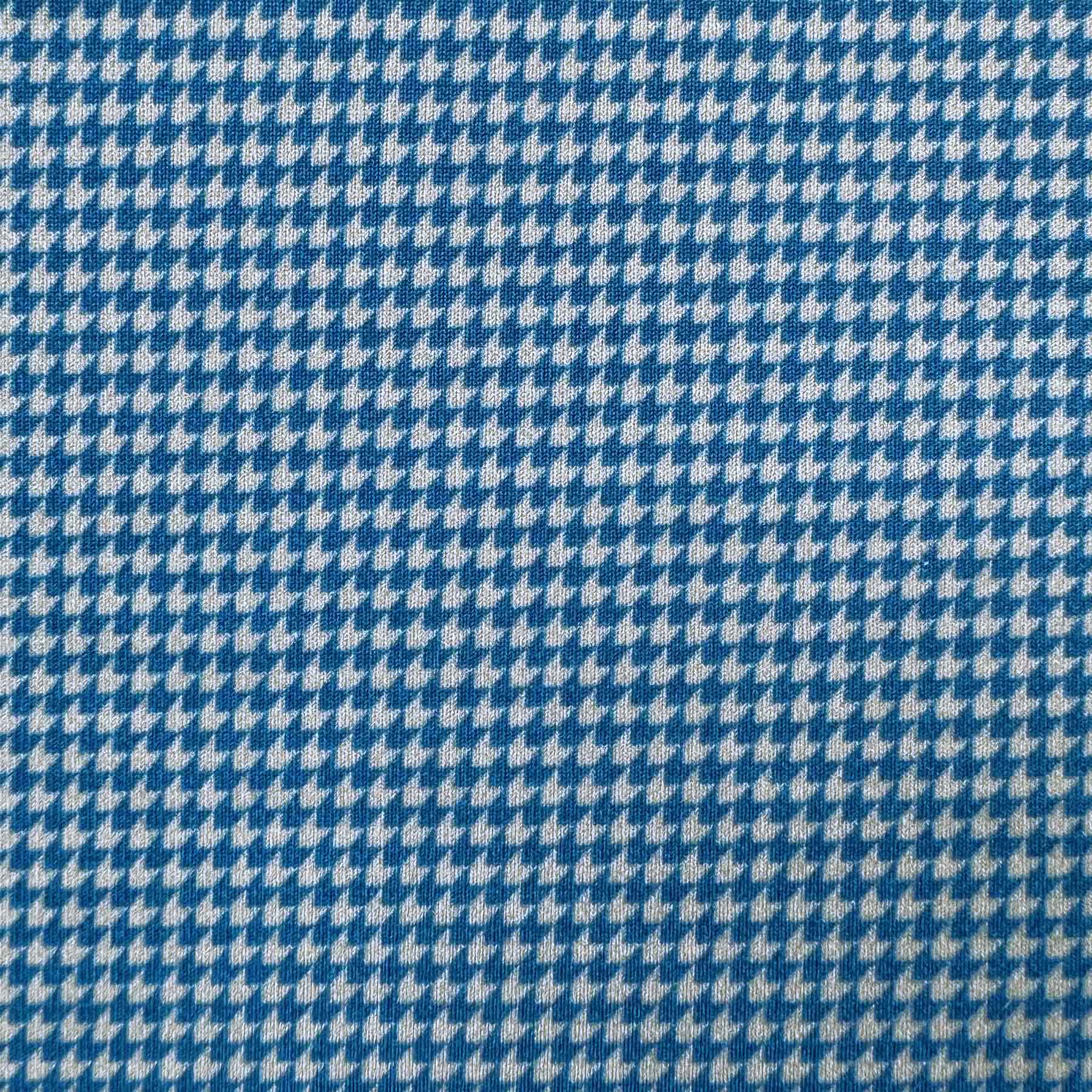"The Castle Rock" Sky Blue Mini Houndstooth