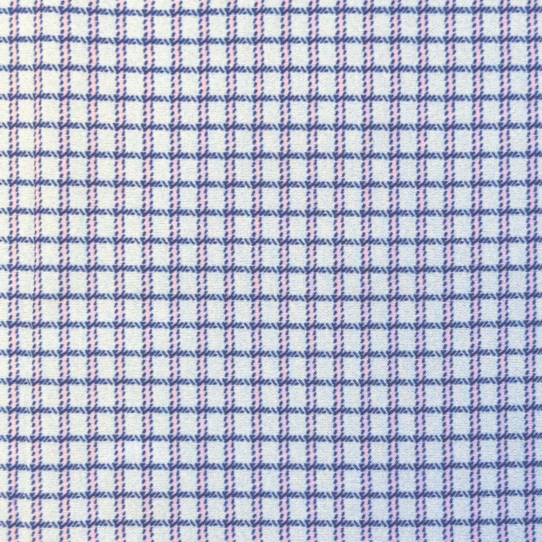 "The Keystone" Pink & Navy Windowpane