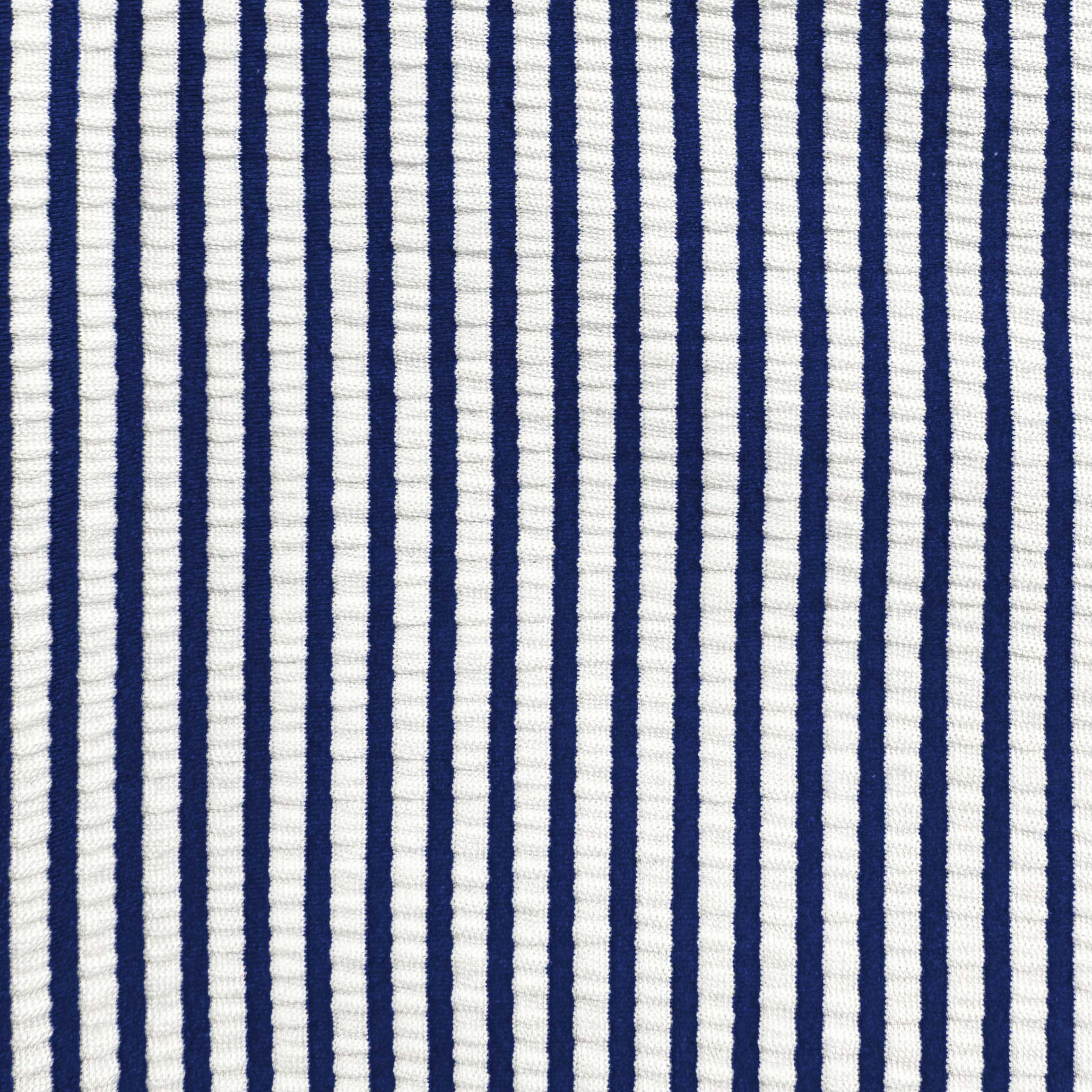 Athletic Fit Shorts - Navy & White Seersucker