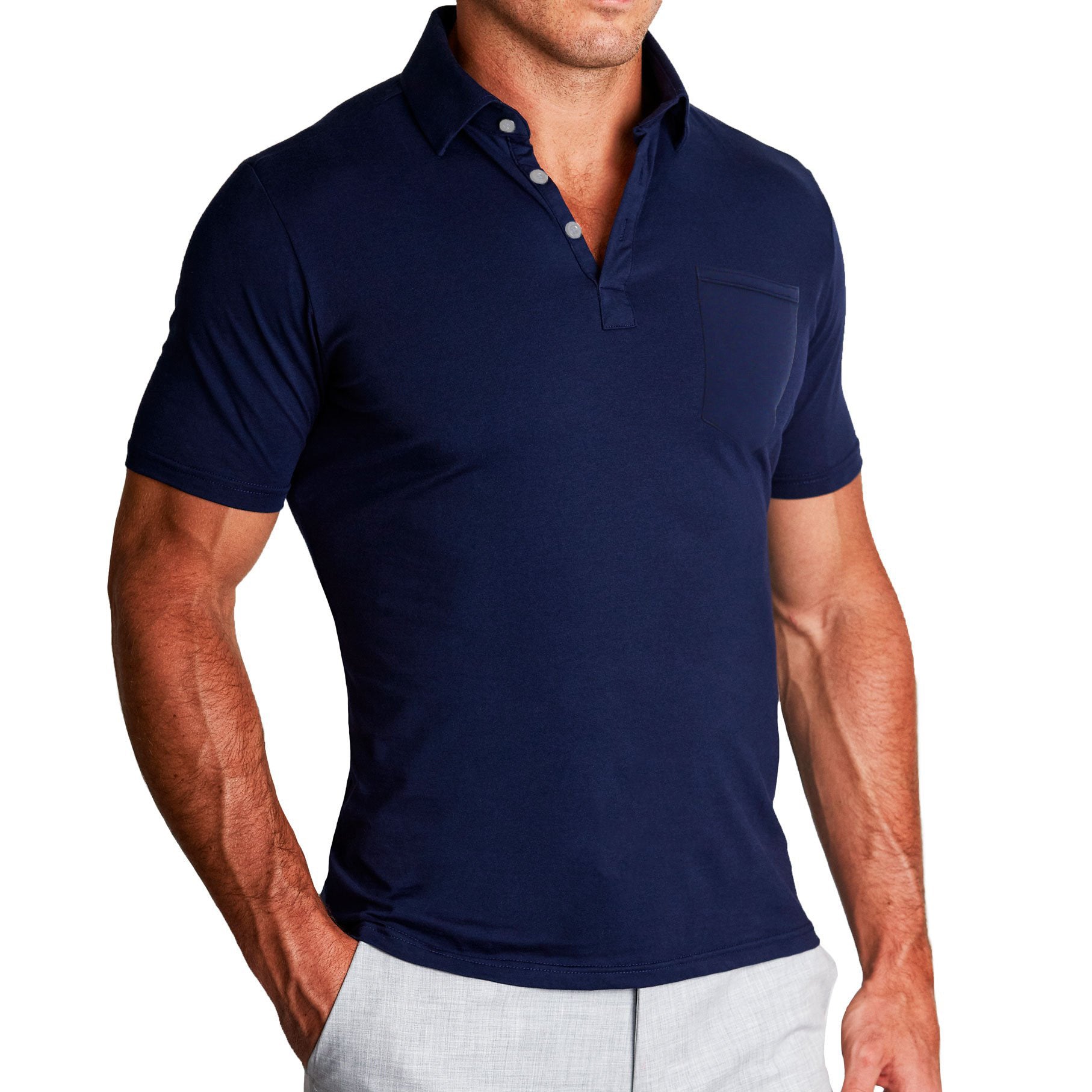 The Quick Navy on Navy Polo