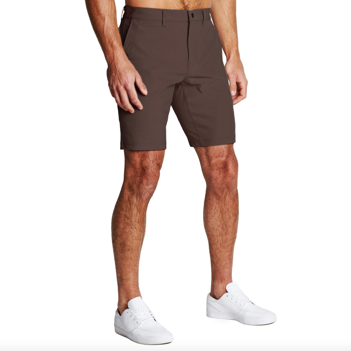 Athletic Fit Shorts - Brown