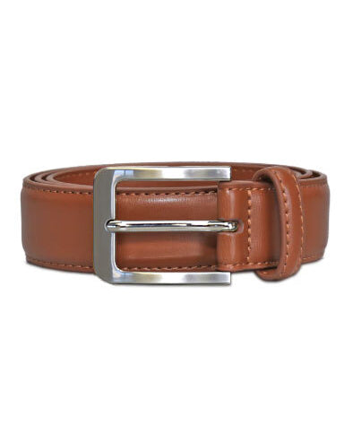 Solid Leather Belt - Mid Brown