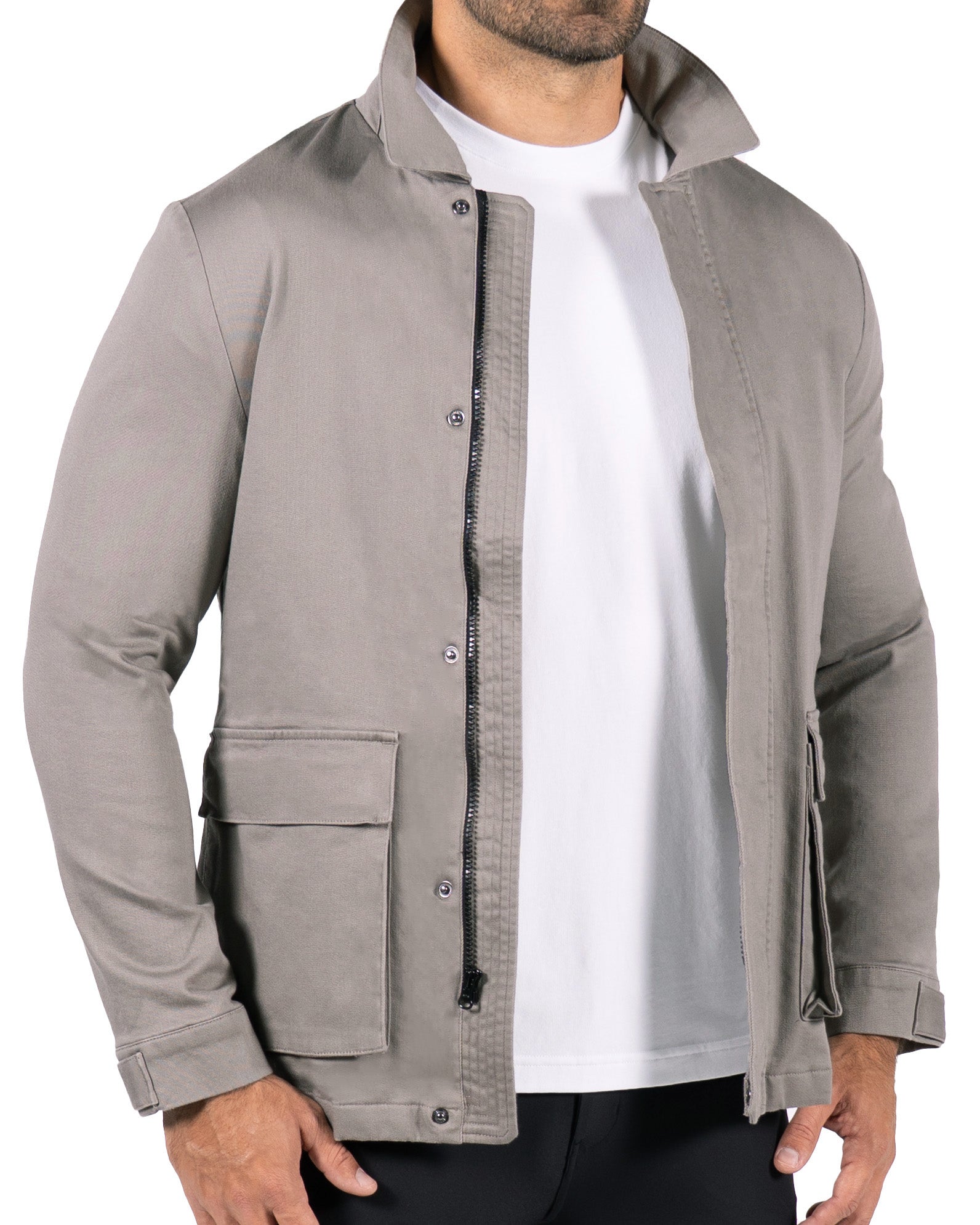 Utility Jacket - Stone Grey