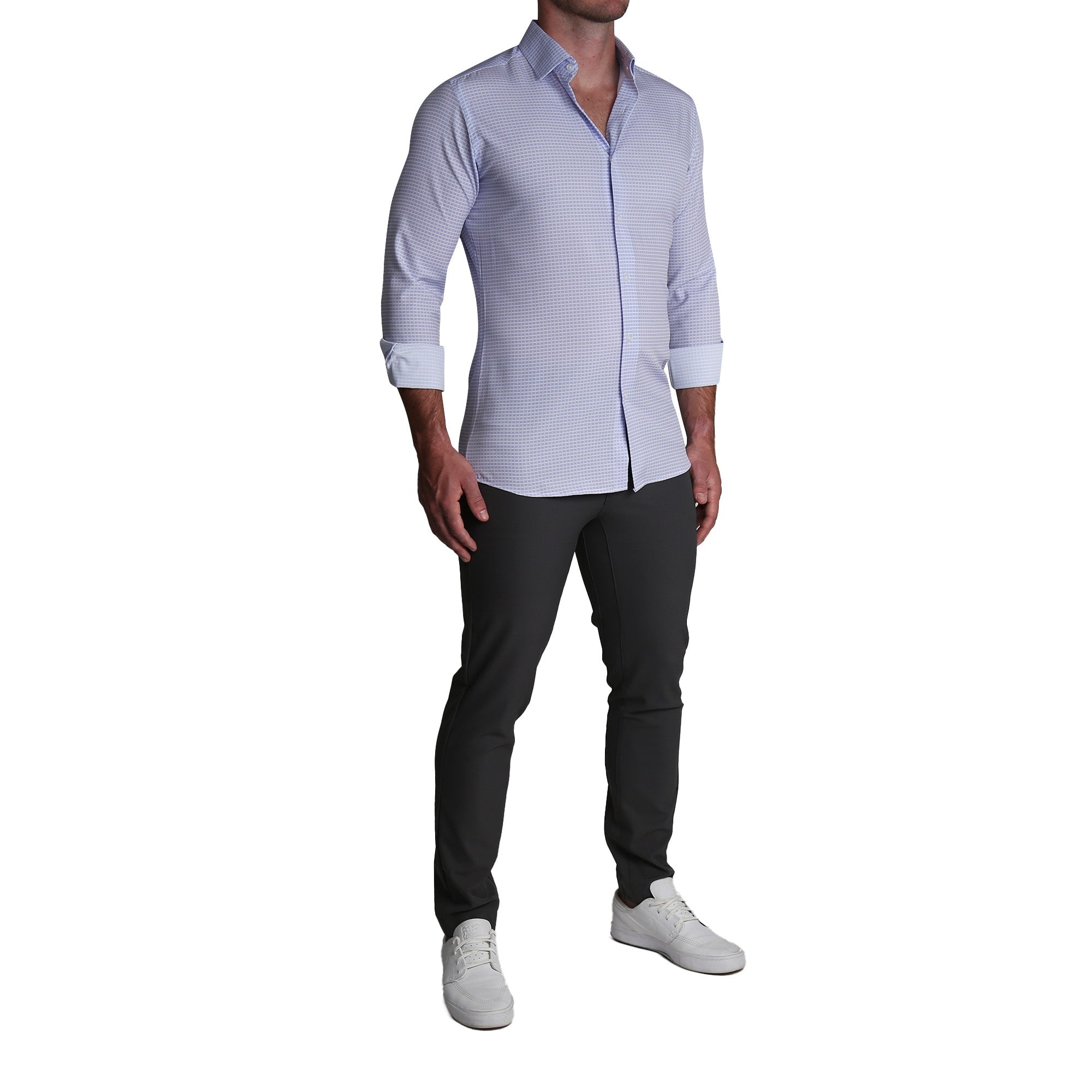 ''The Melrose" Light Purple Weave - Classic Fit