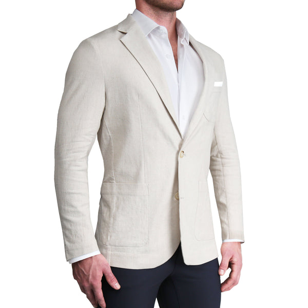 Cream on sale linen jacket