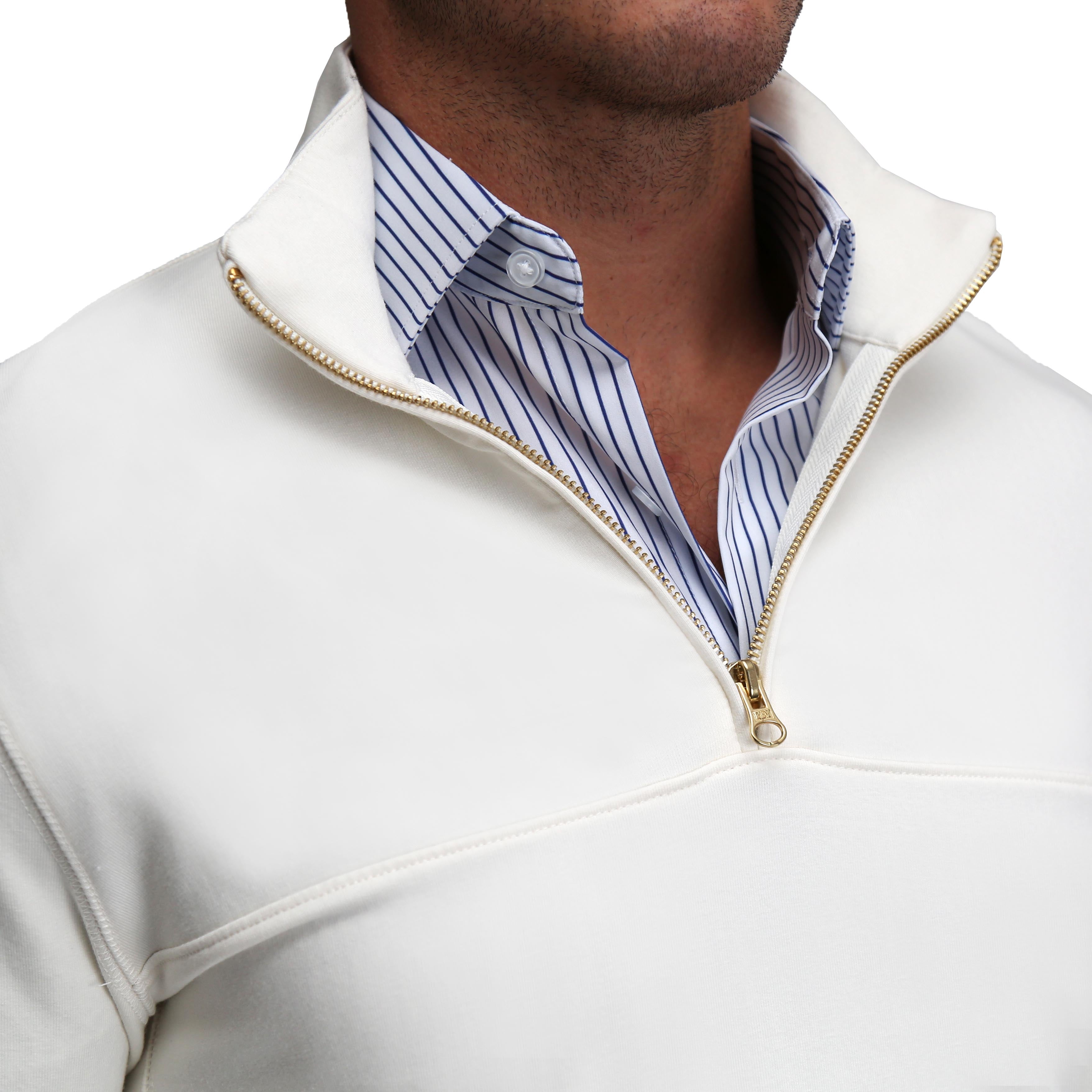 Quarter Zip - Solid Cream