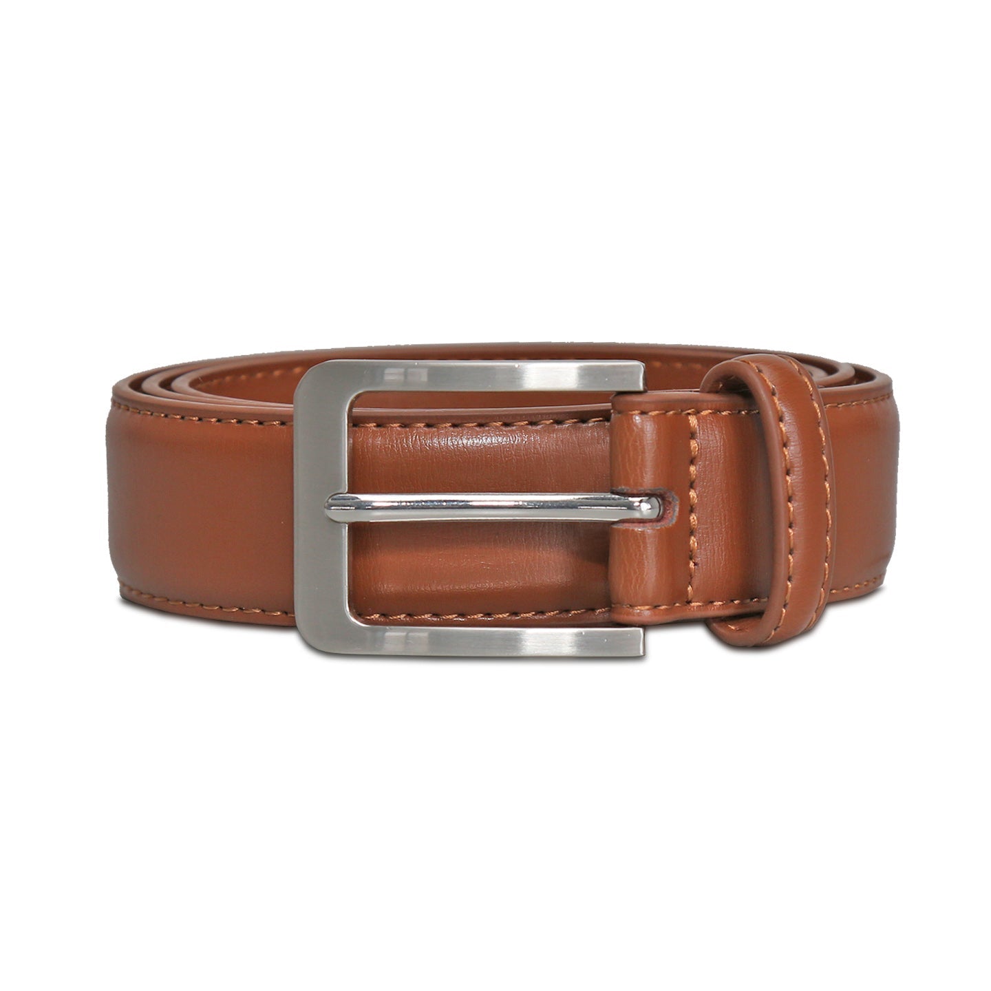 Solid Leather Belt - Light Brown
