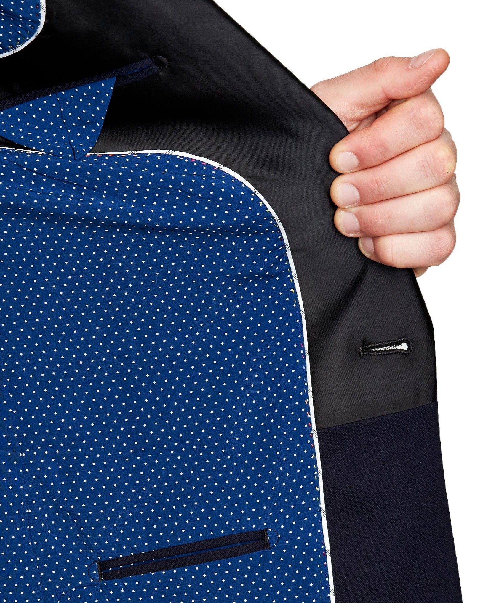 Athletic Fit Stretch Tuxedo - Navy with Shawl Lapel