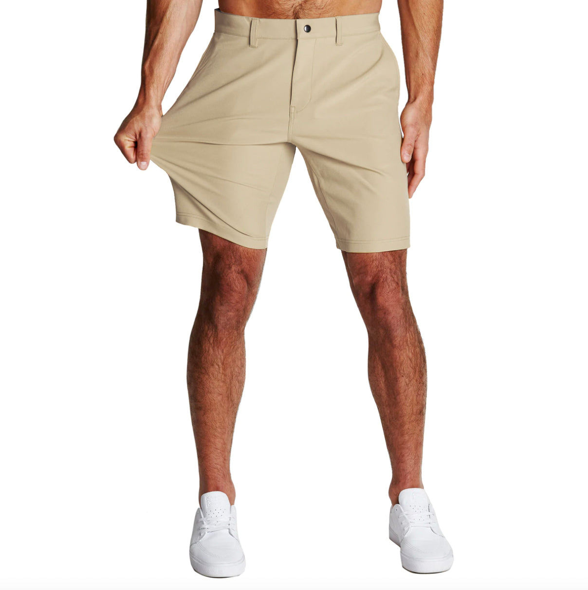 Athletic Fit Shorts - Mid Khaki