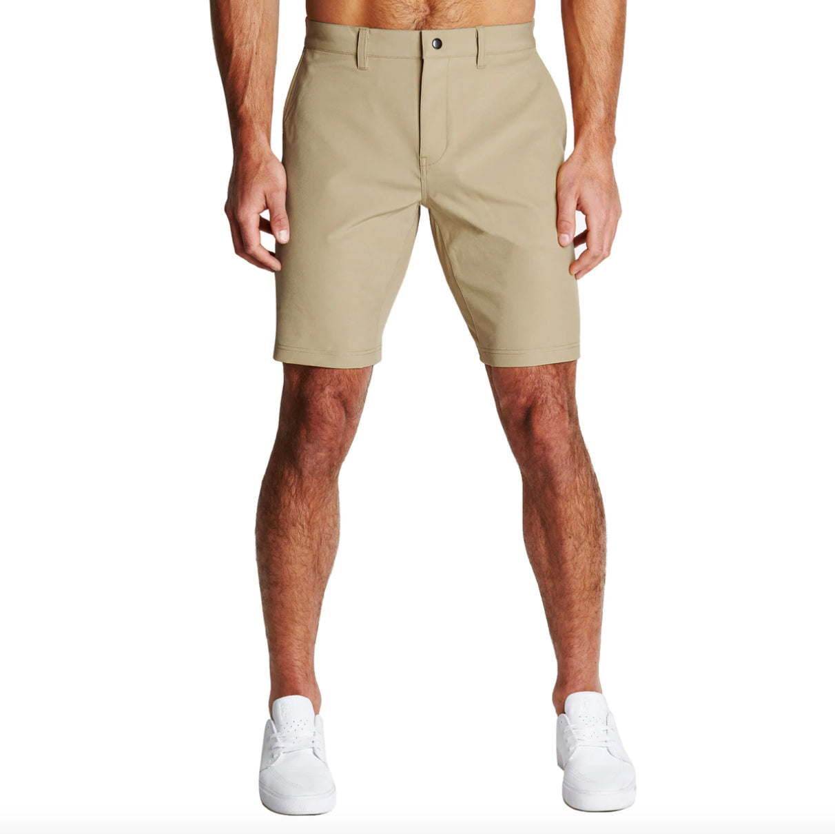 Athletic Fit Shorts - Mid Khaki