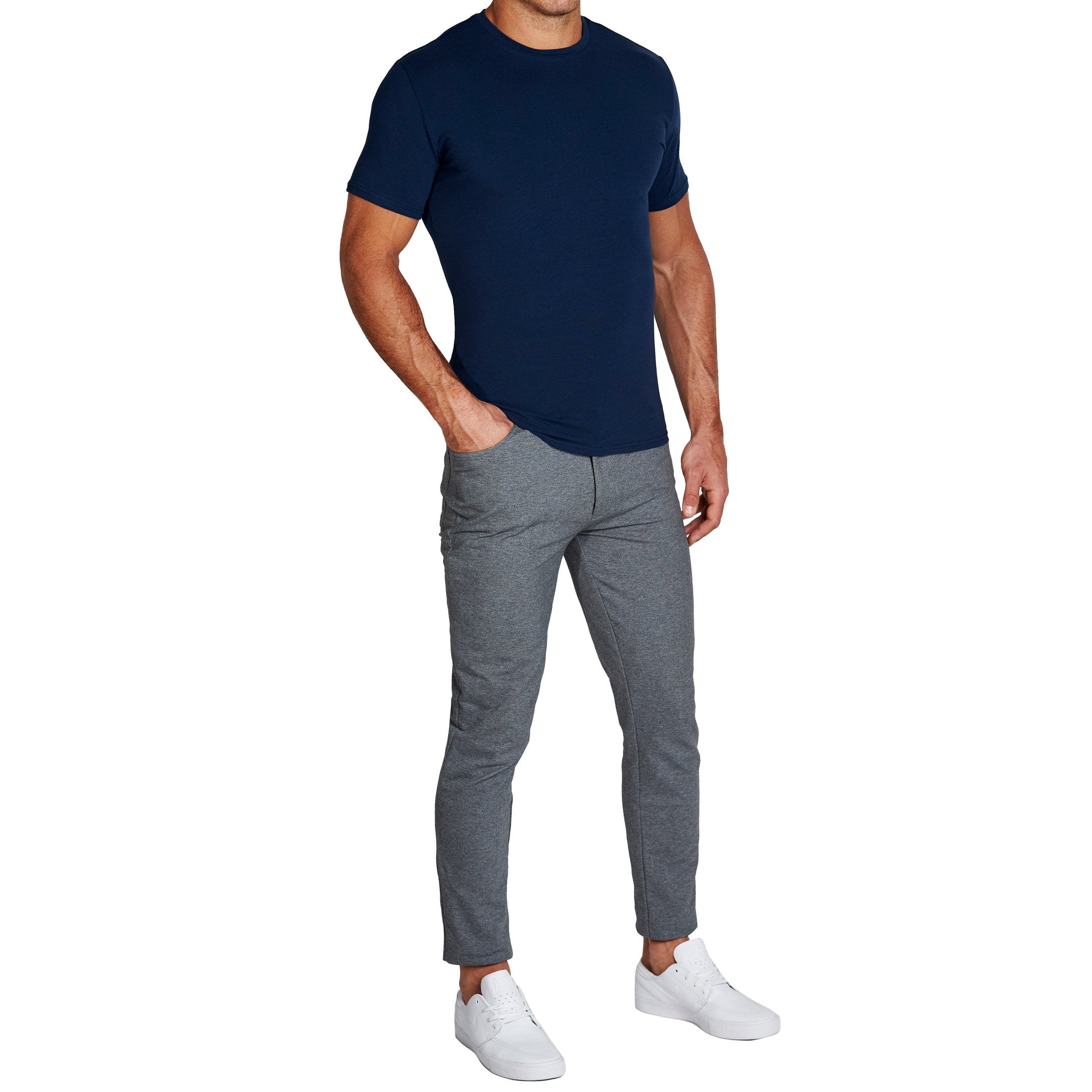 "The Hartford" Navy Short Sleeve Crewneck