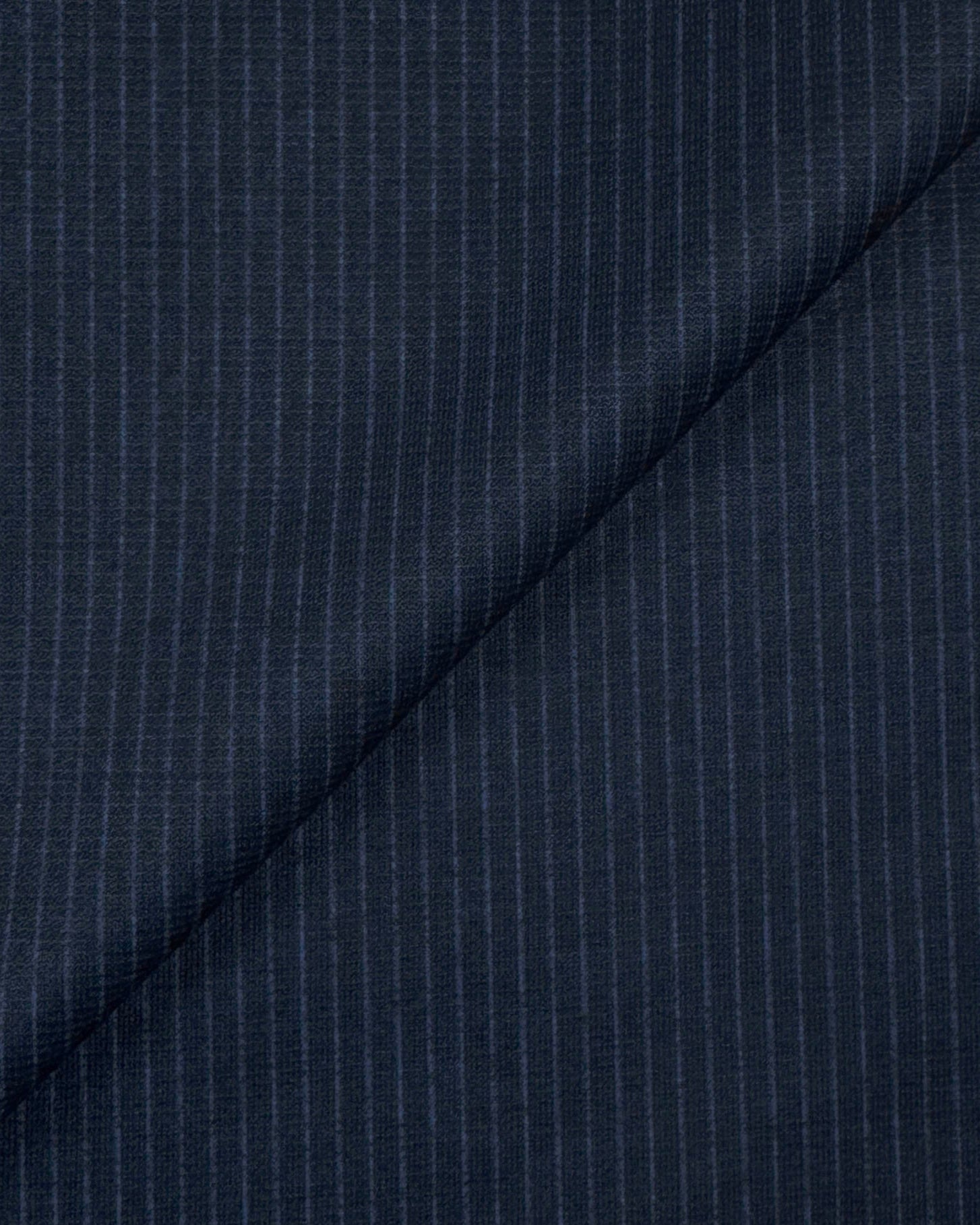 Athletic Fit Stretch Blazer - Navy & White Stripe