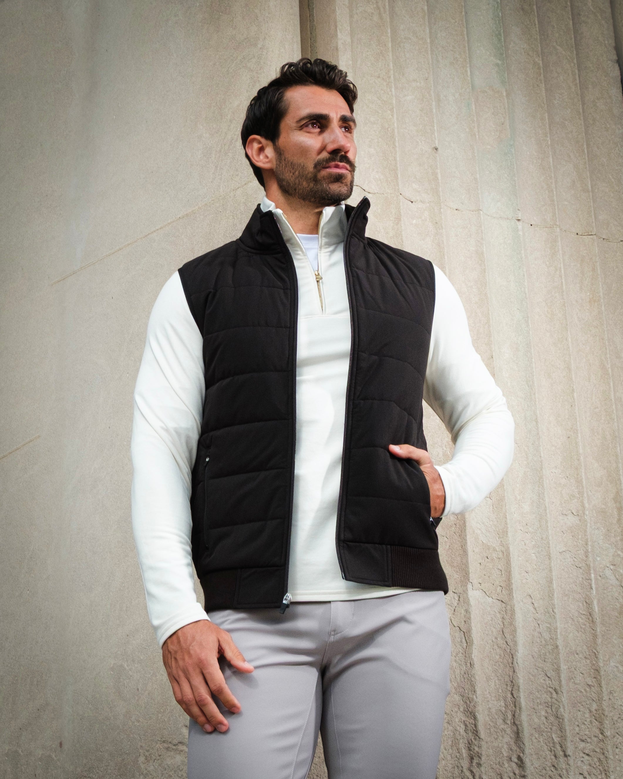 Down Vest - Black