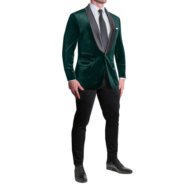 Athletic Fit Stretch Tuxedo - Green Velvet (Special Order: 5-Week Lead-Time)