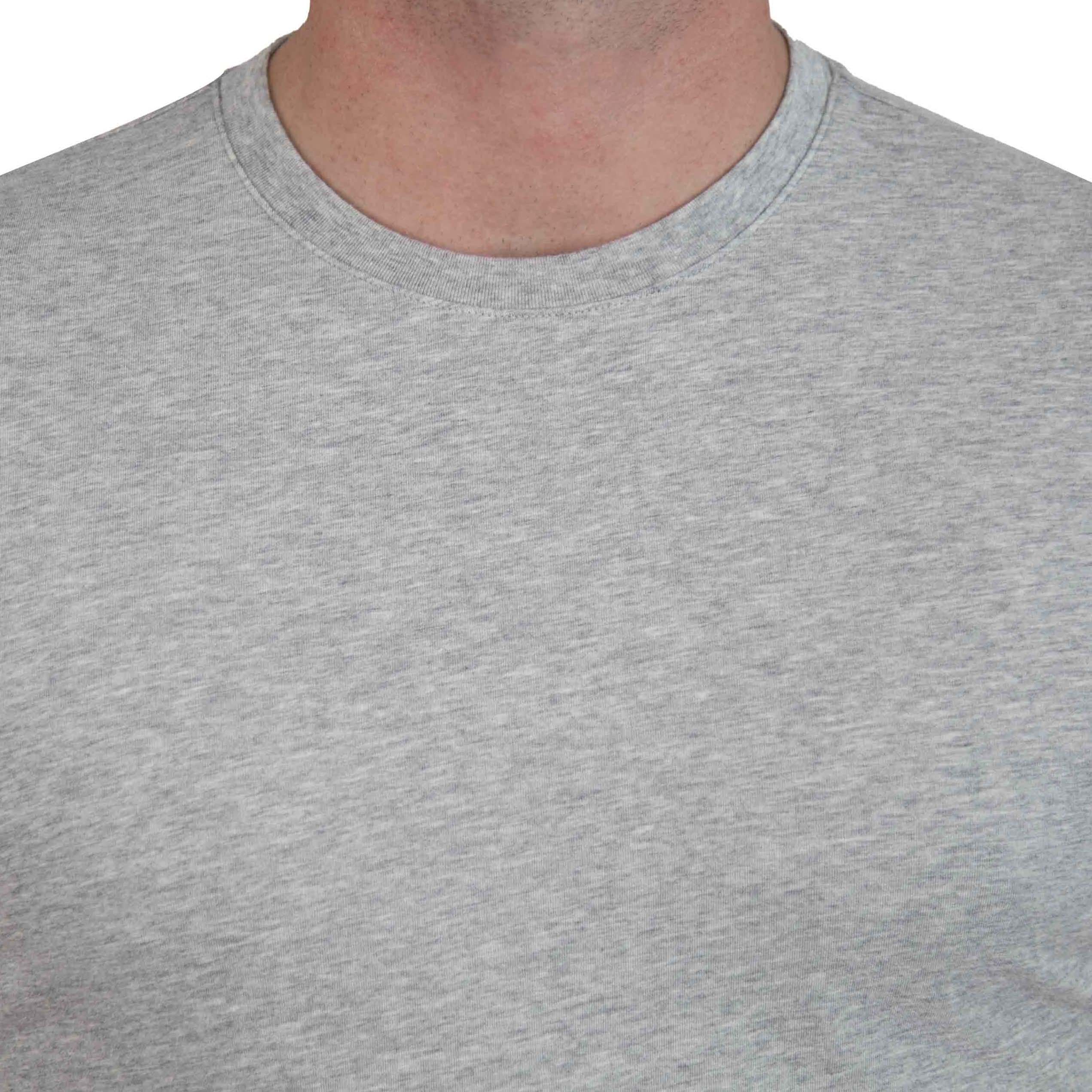 "The Sutton" Heathered Light Grey Short Sleeve Crewneck