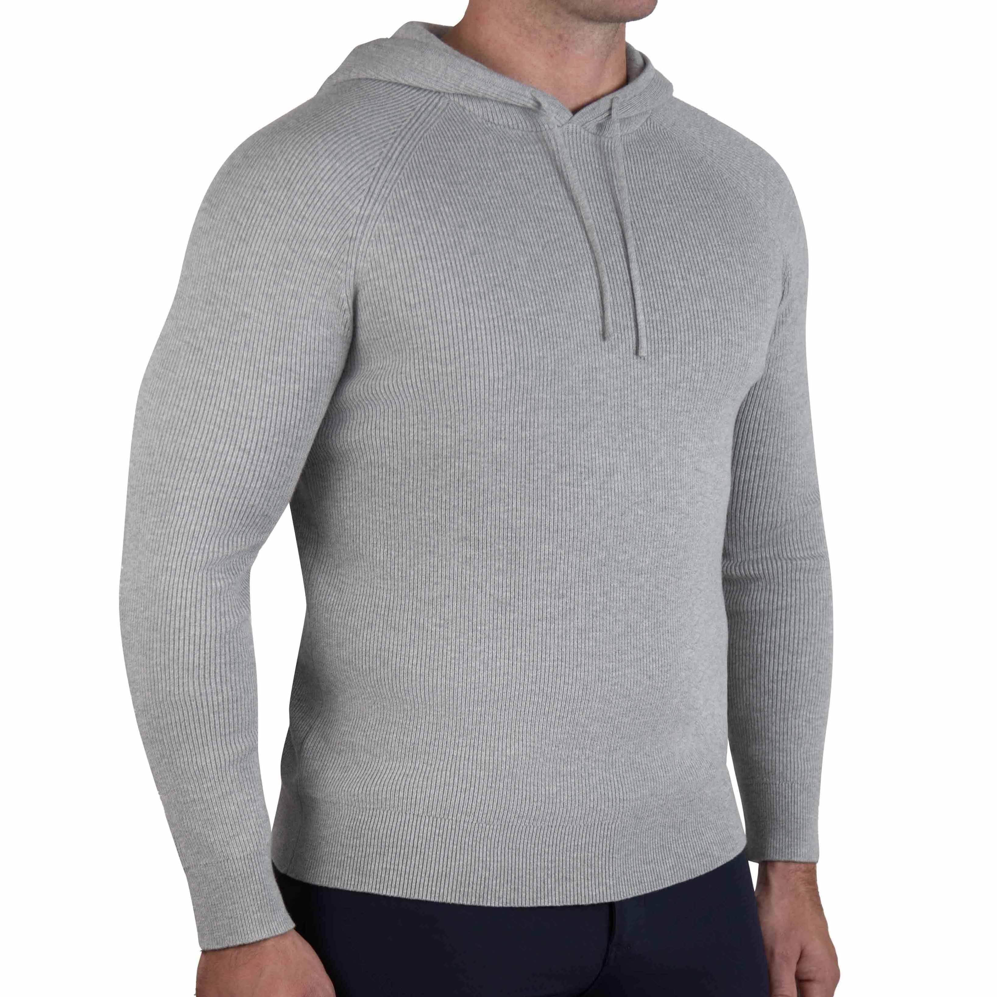 Heavy Knit Hoodie - Grey