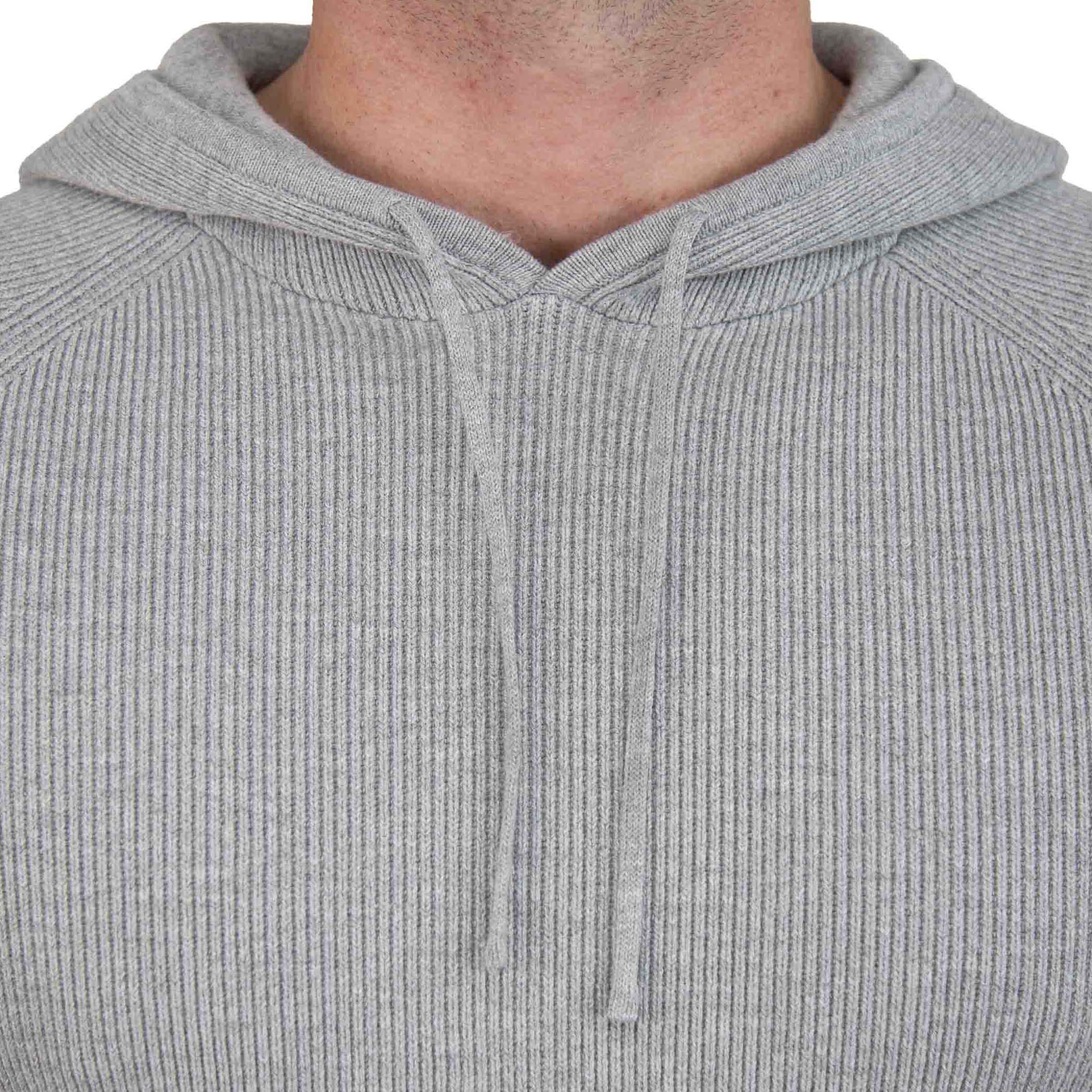 Heavy Knit Hoodie - Grey