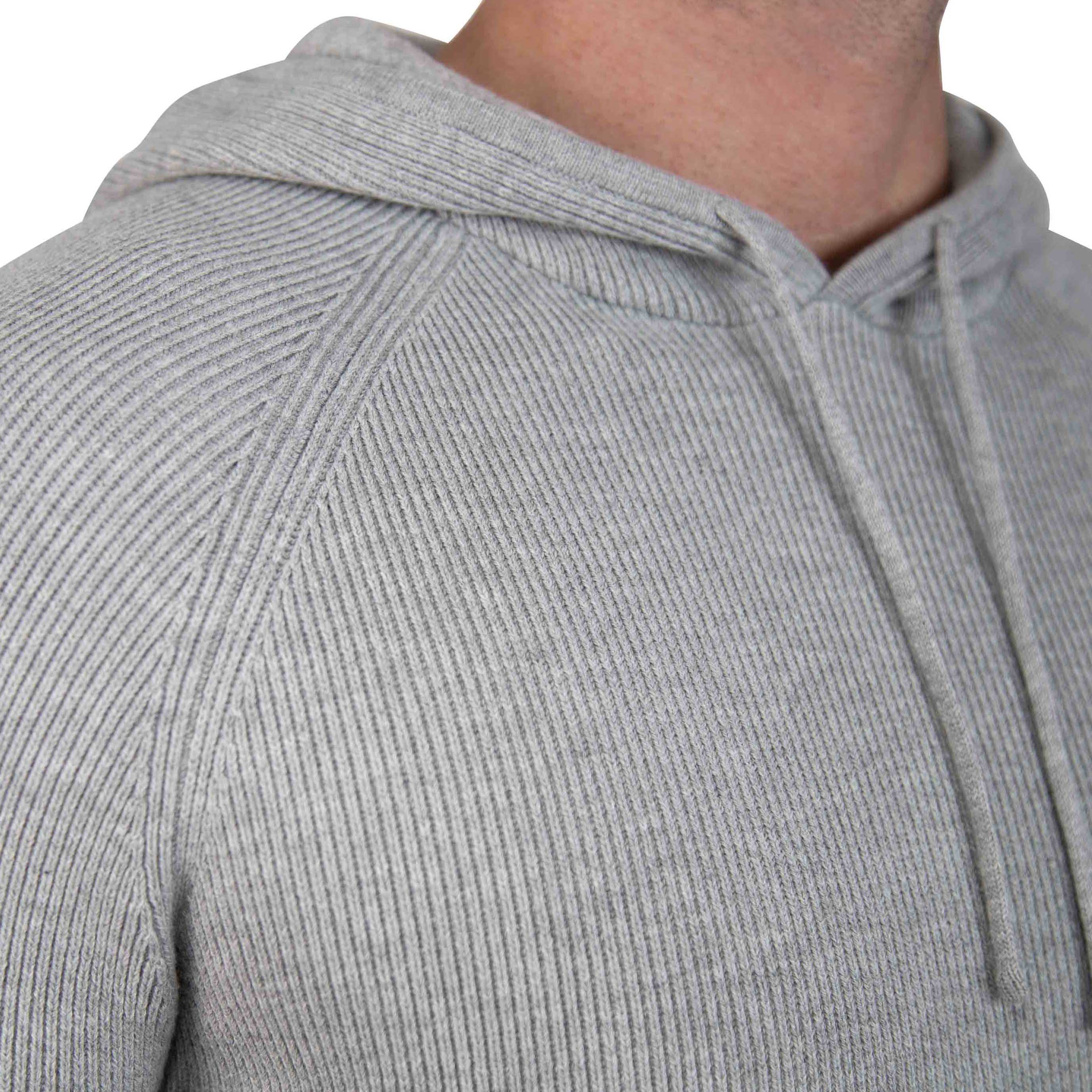 Heavy Knit Hoodie - Grey