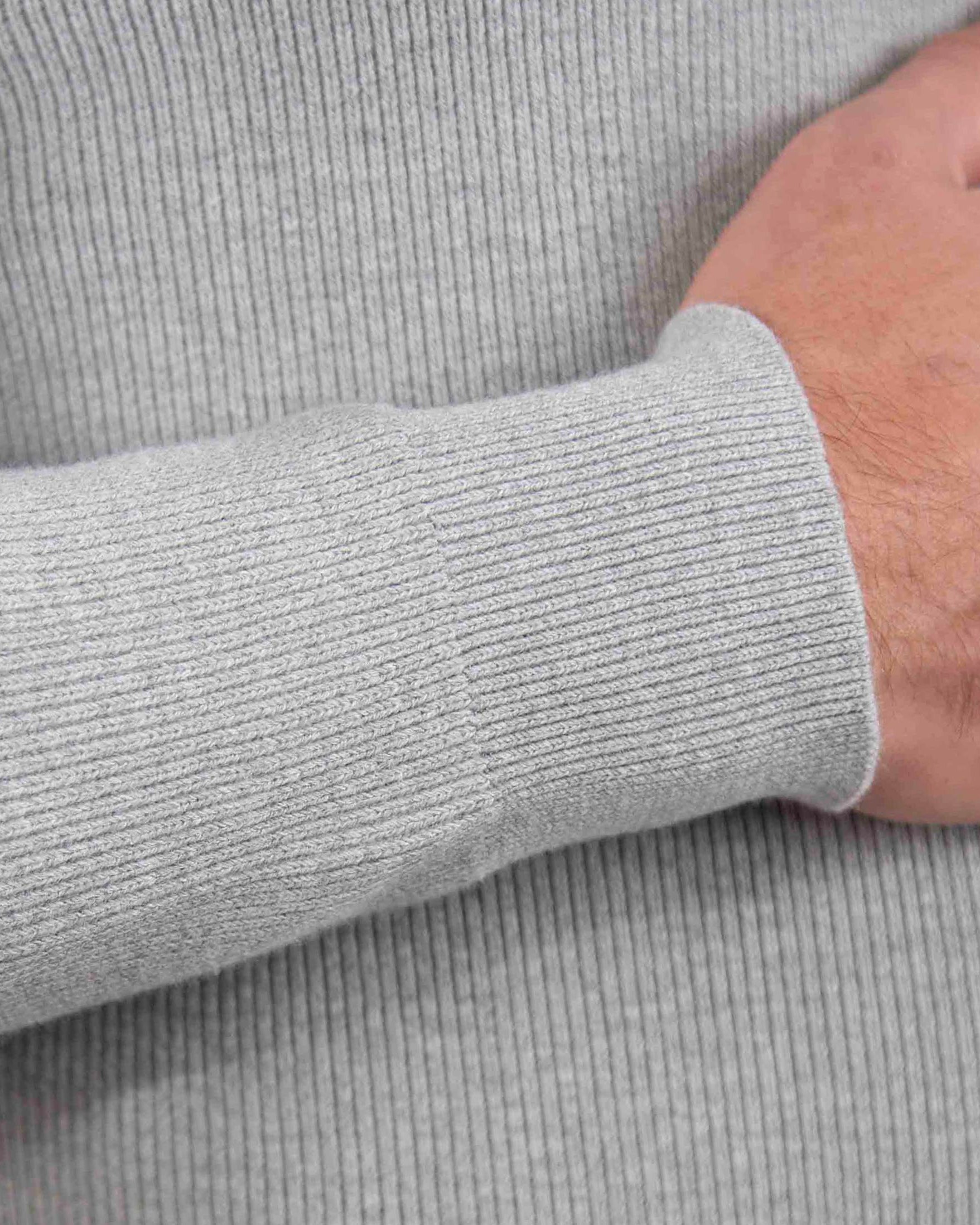 Heavy Knit Hoodie - Grey