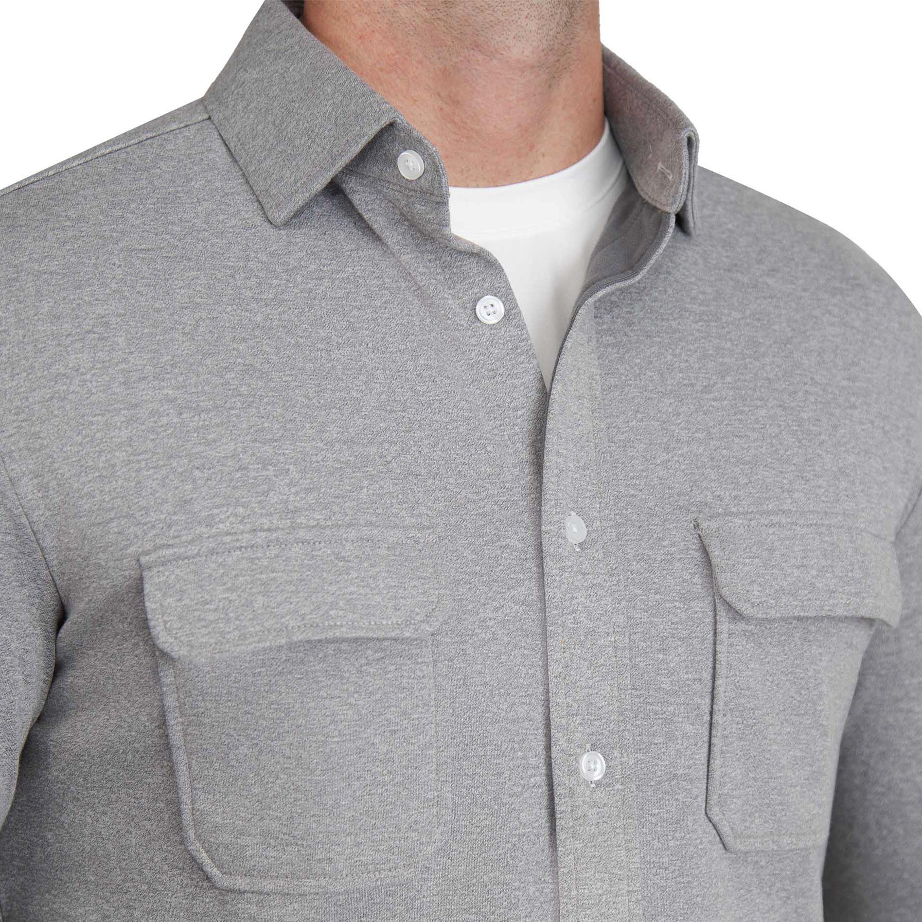 Patch Pocket Button Down - Light Grey