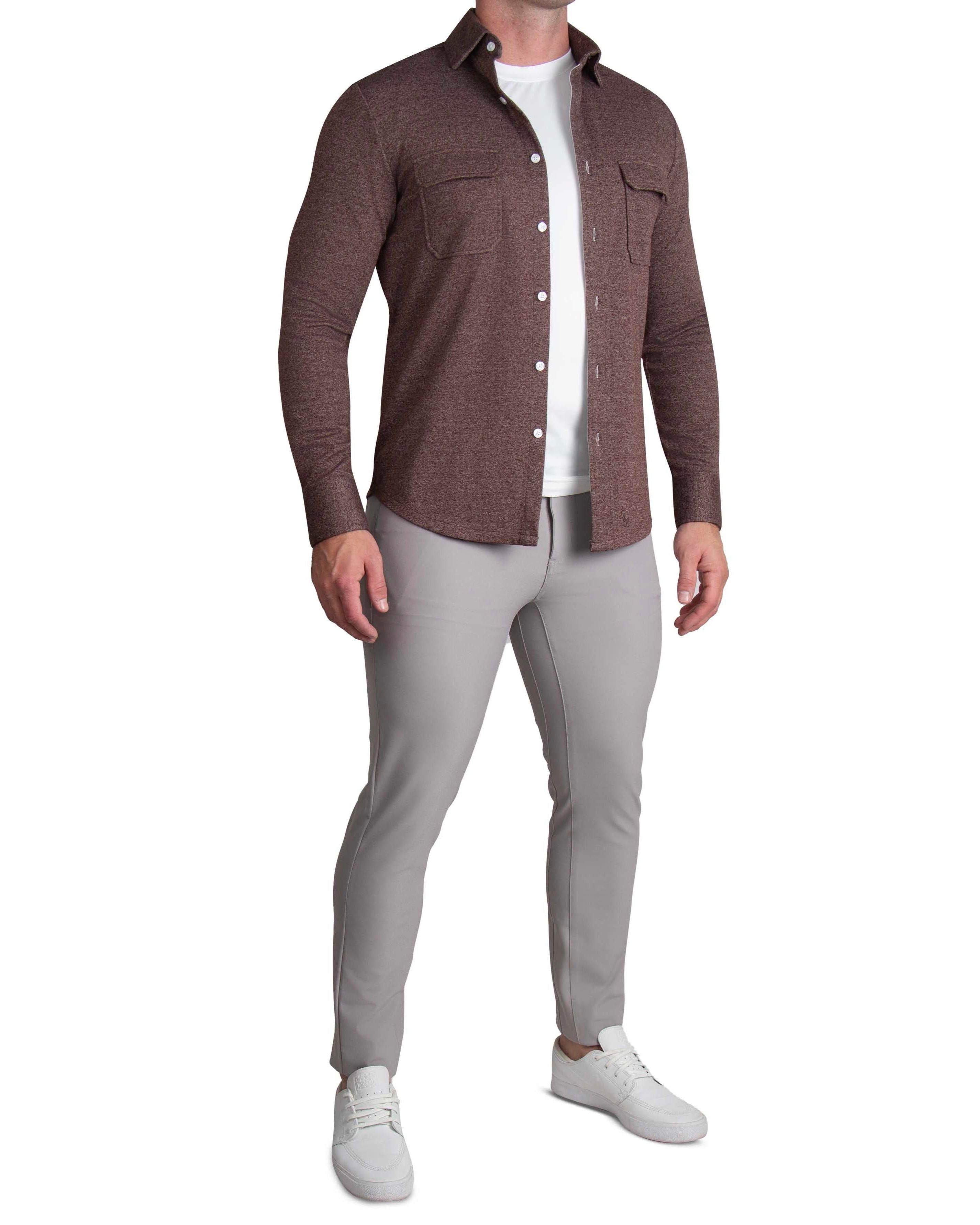 Patch Pocket Button Down - Brown