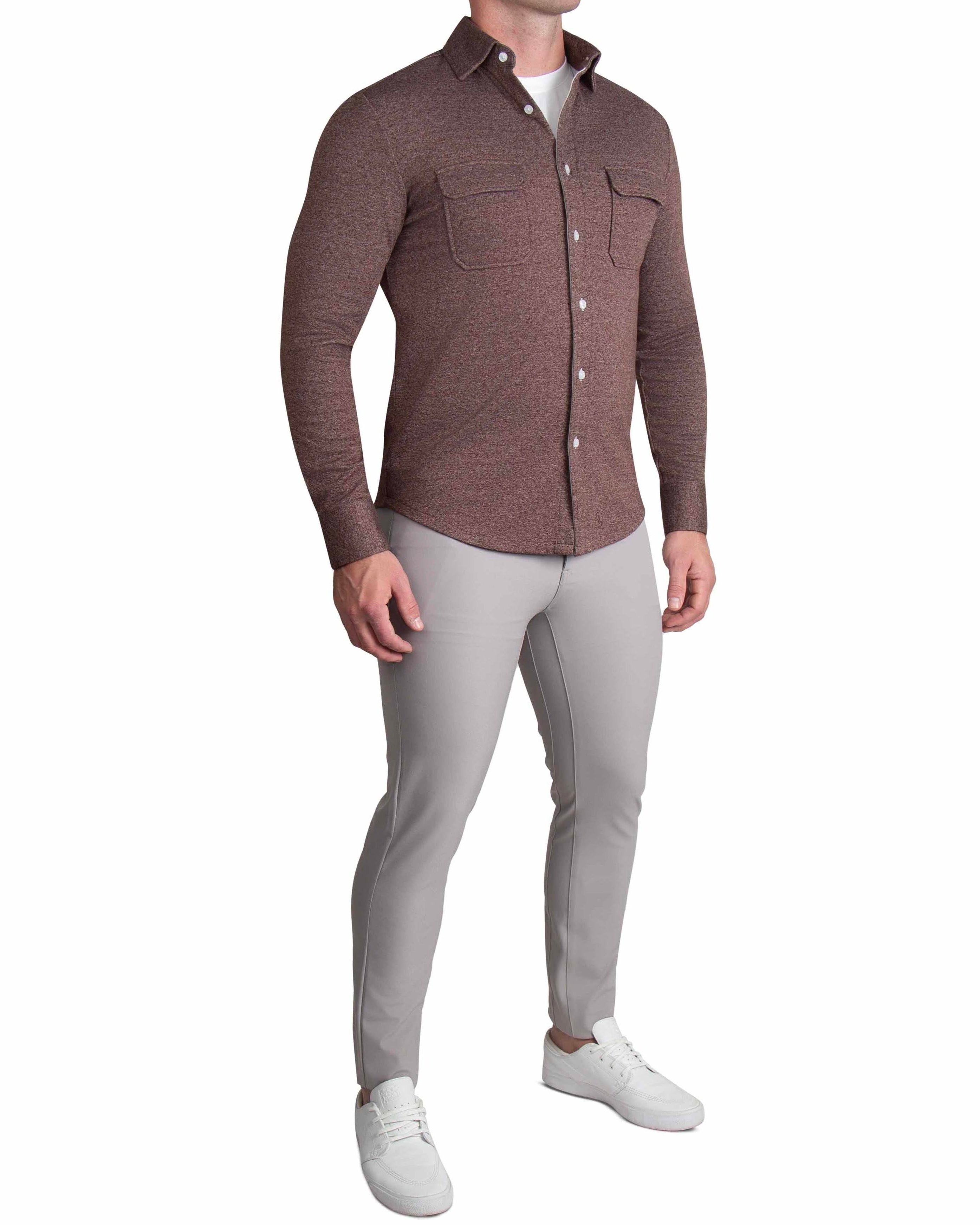 Patch Pocket Button Down - Brown