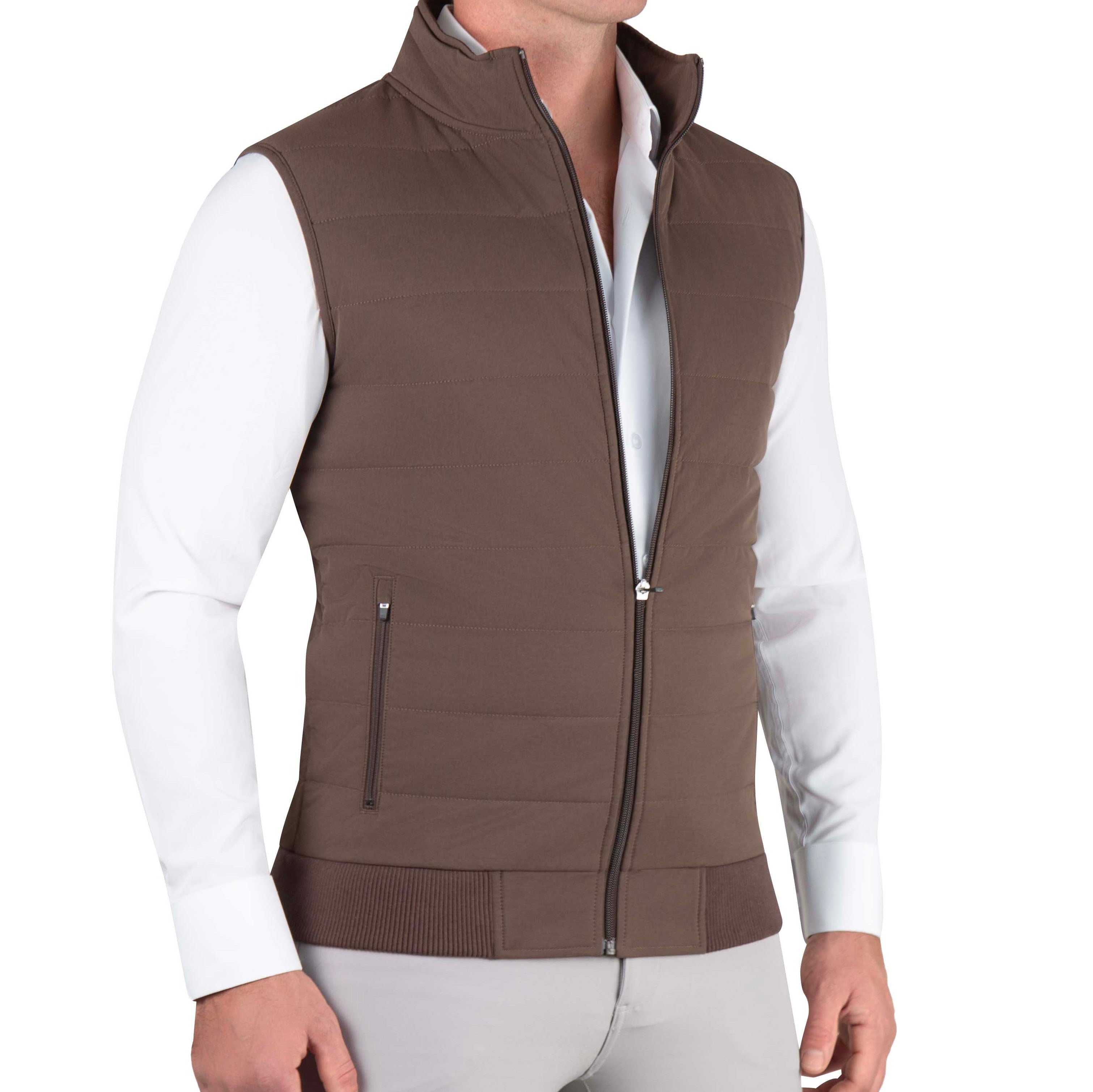 Elevated Puffer Vest - Brown