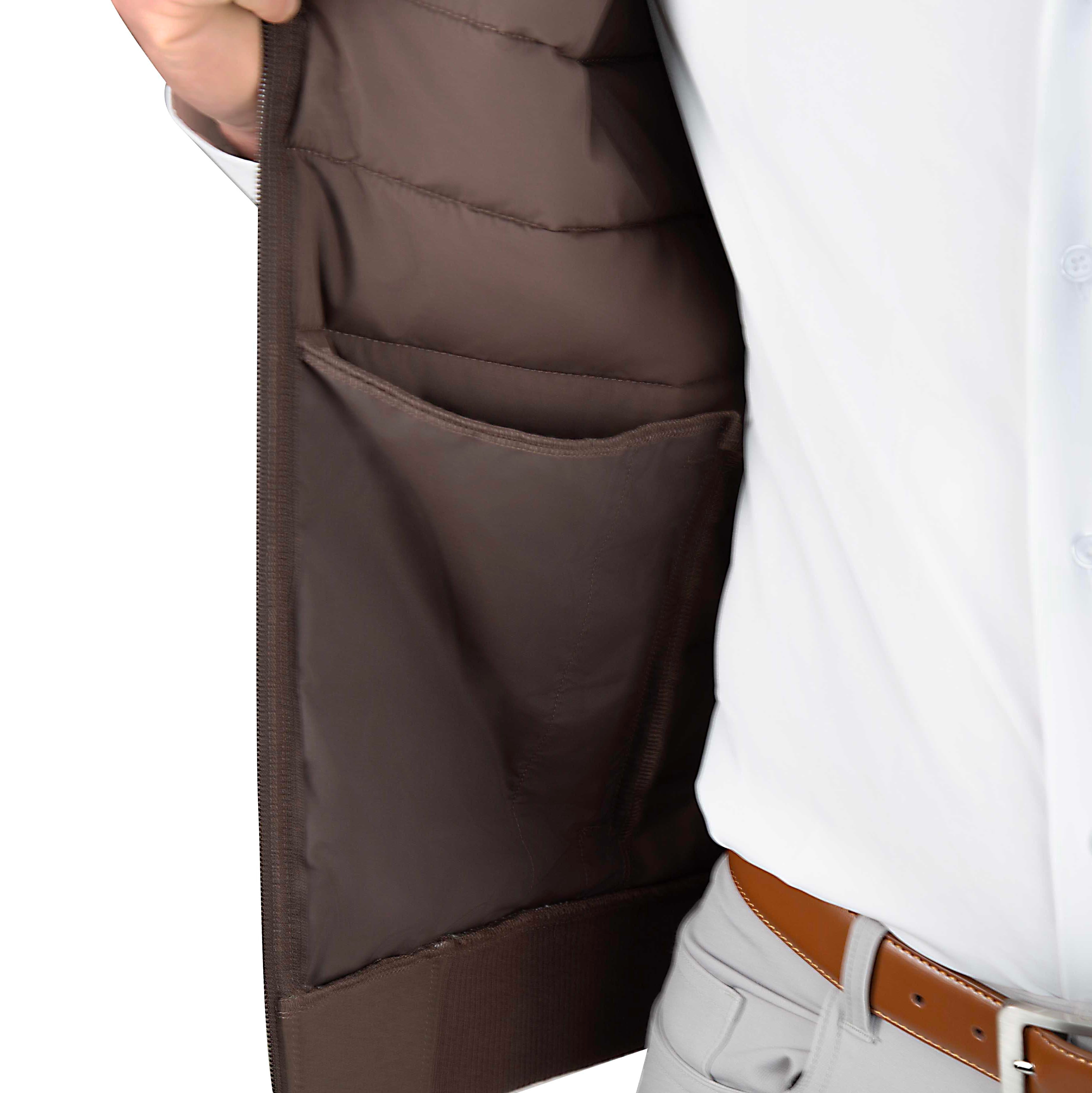 Elevated Puffer Vest - Brown