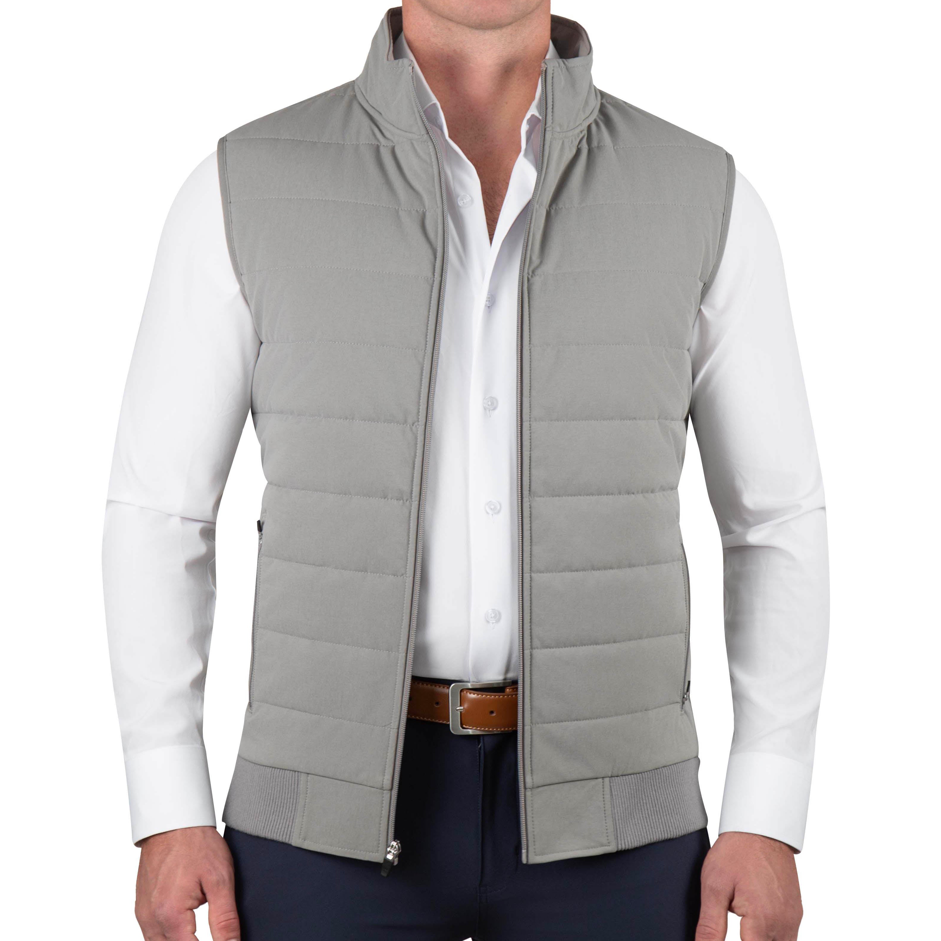 Elevated Puffer Vest - Light Grey