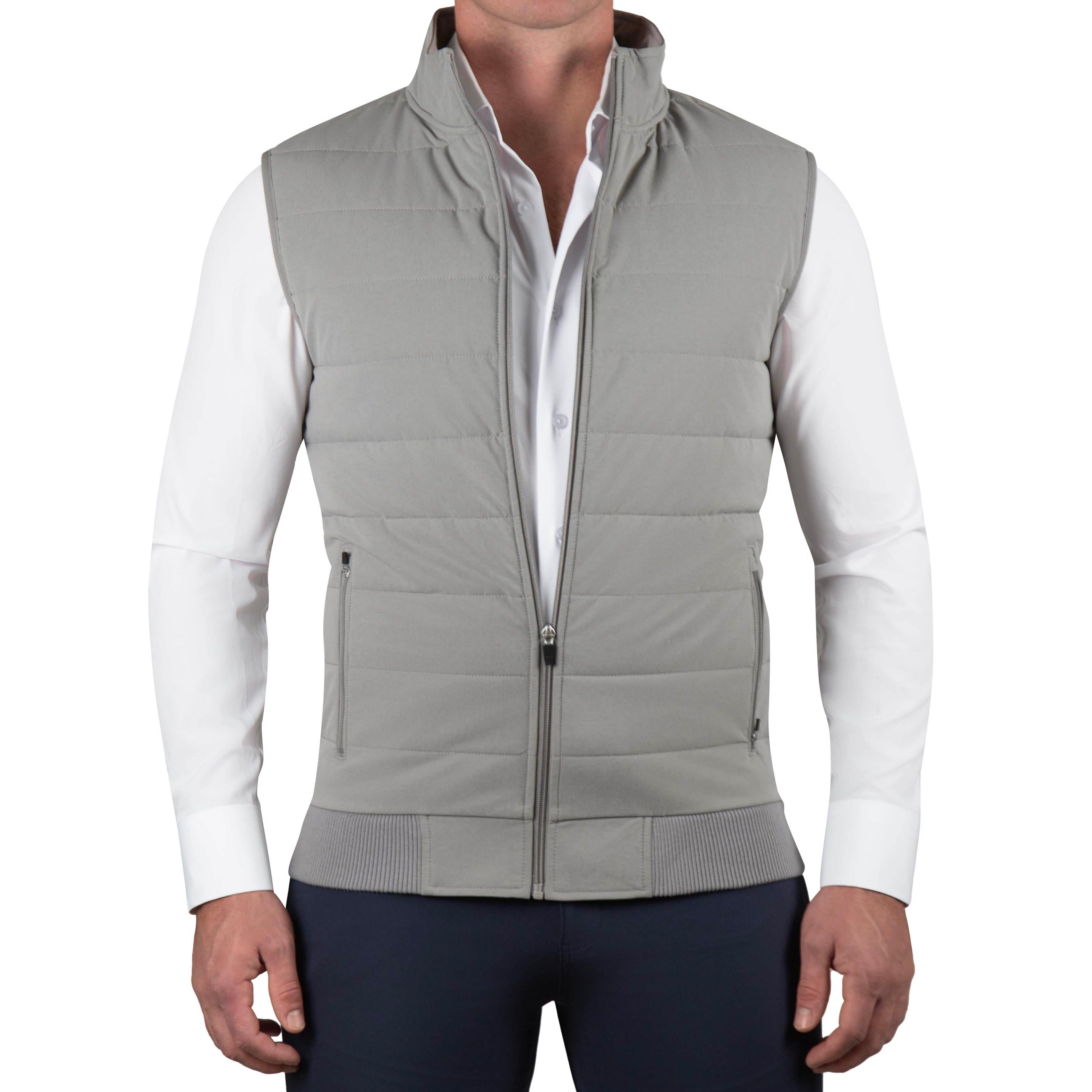 Elevated Puffer Vest - Light Grey