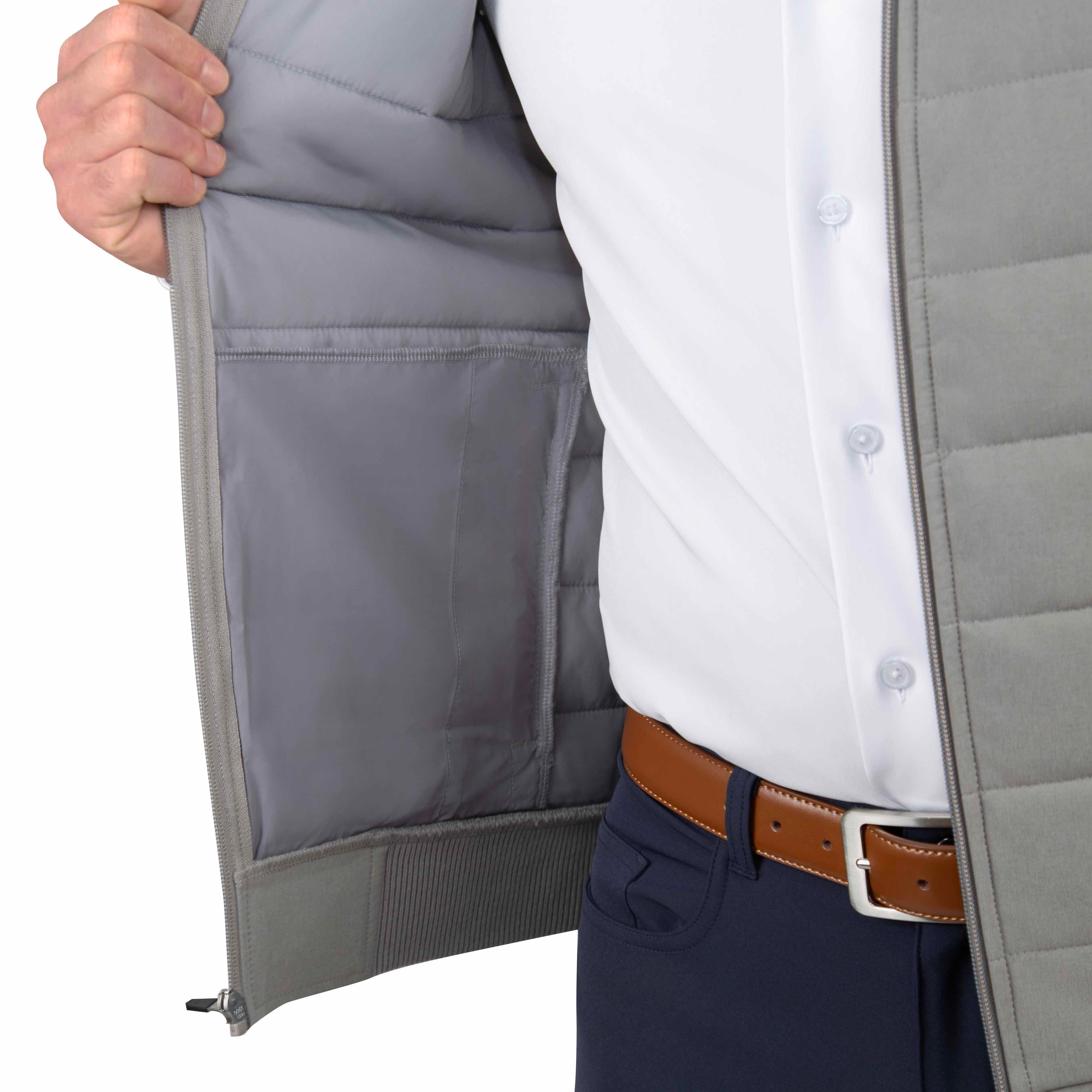 Elevated Puffer Vest - Light Grey