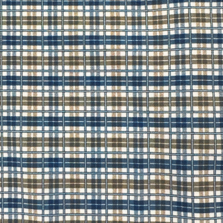 "The Fitz" Brown & Navy Plaid