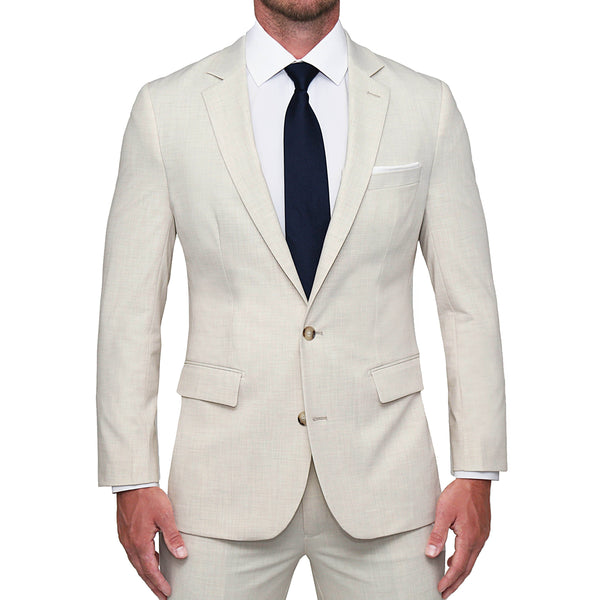 Athletic Fit Stretch Blazer - Heathered Bamboo