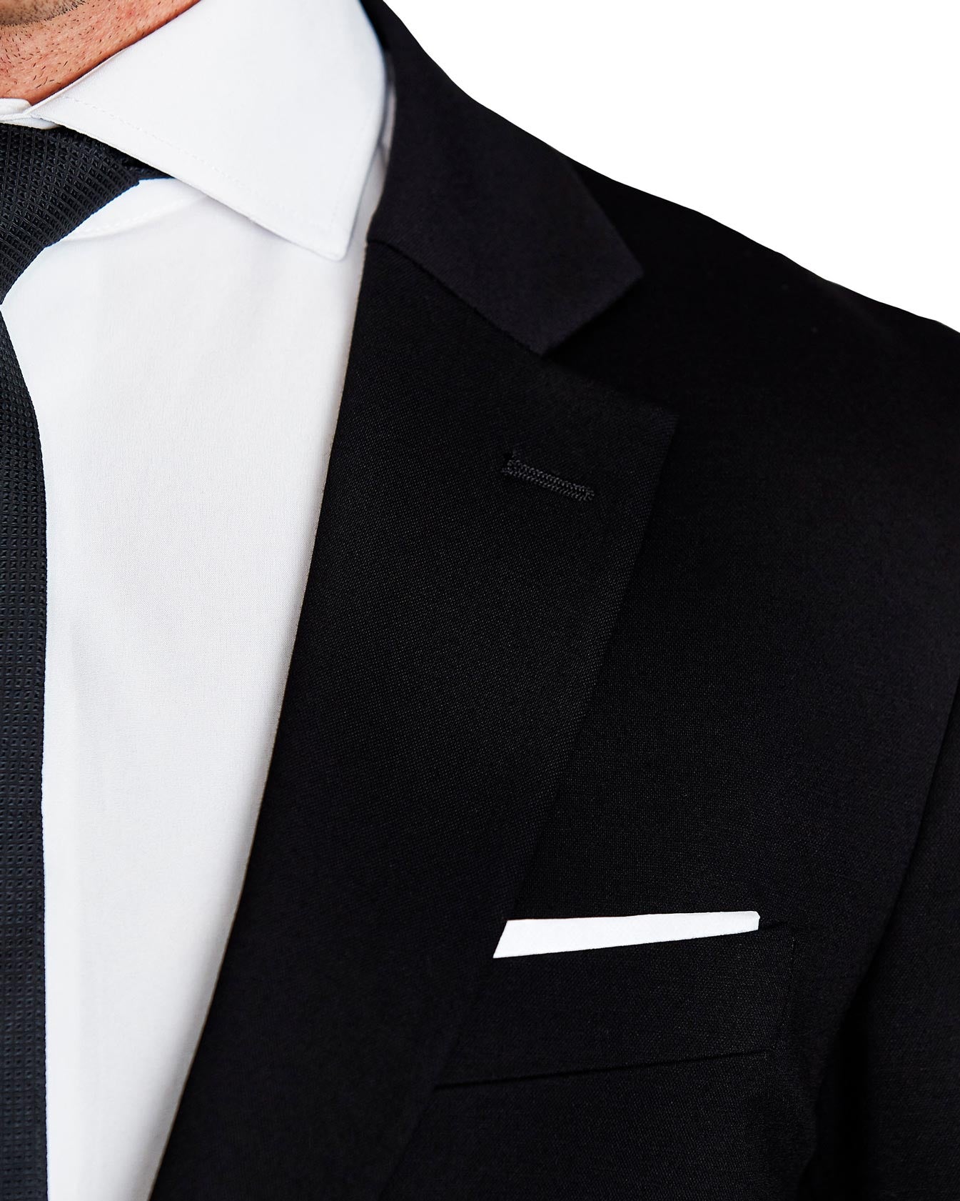 Athletic Fit Stretch Blazer - Black