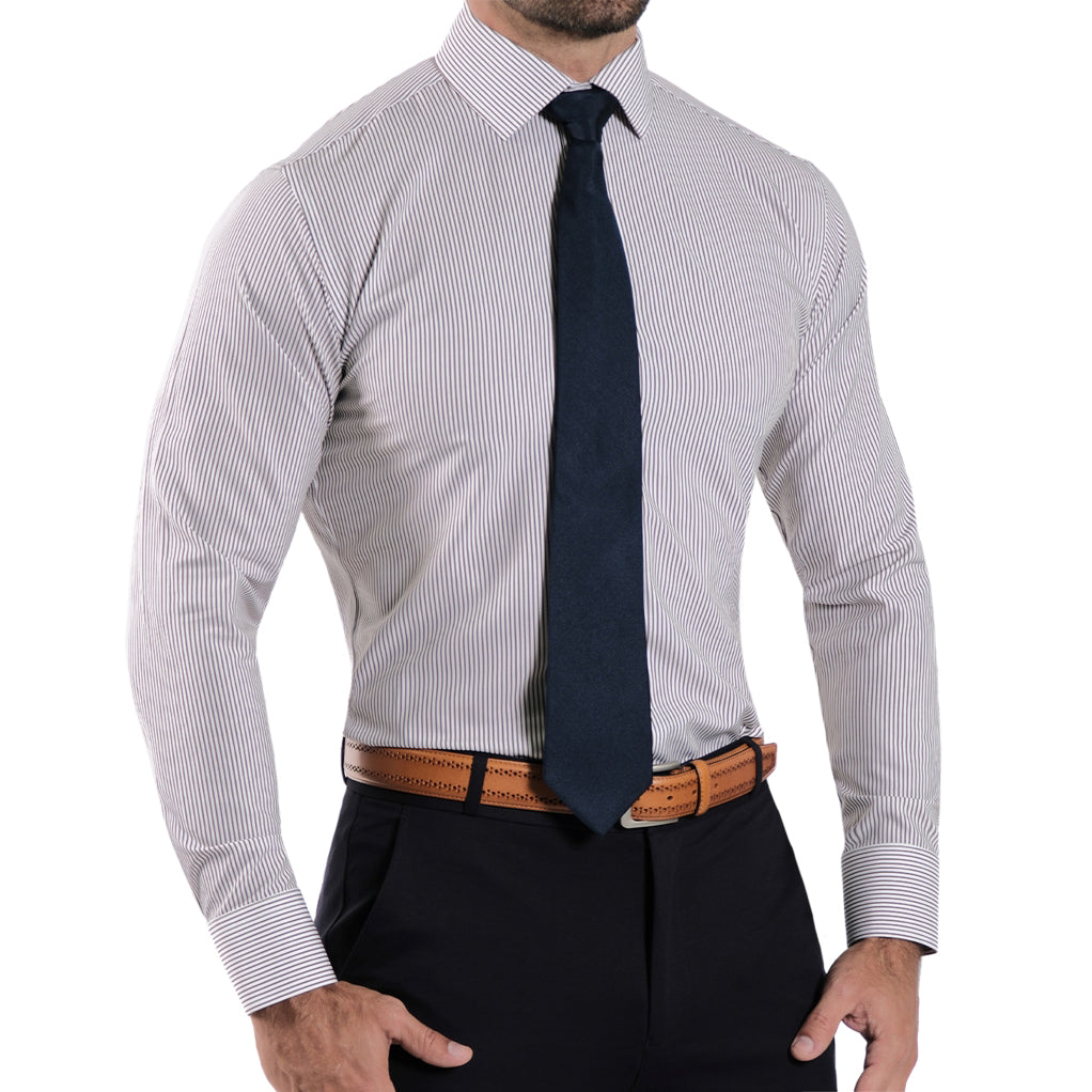"The Calloway" Dark Brown Bengal Stripe