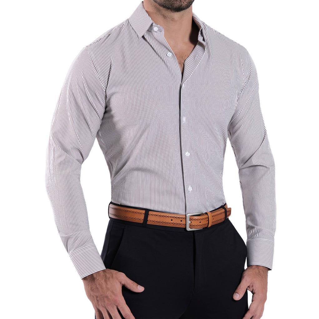 "The Calloway" Dark Brown Bengal Stripe