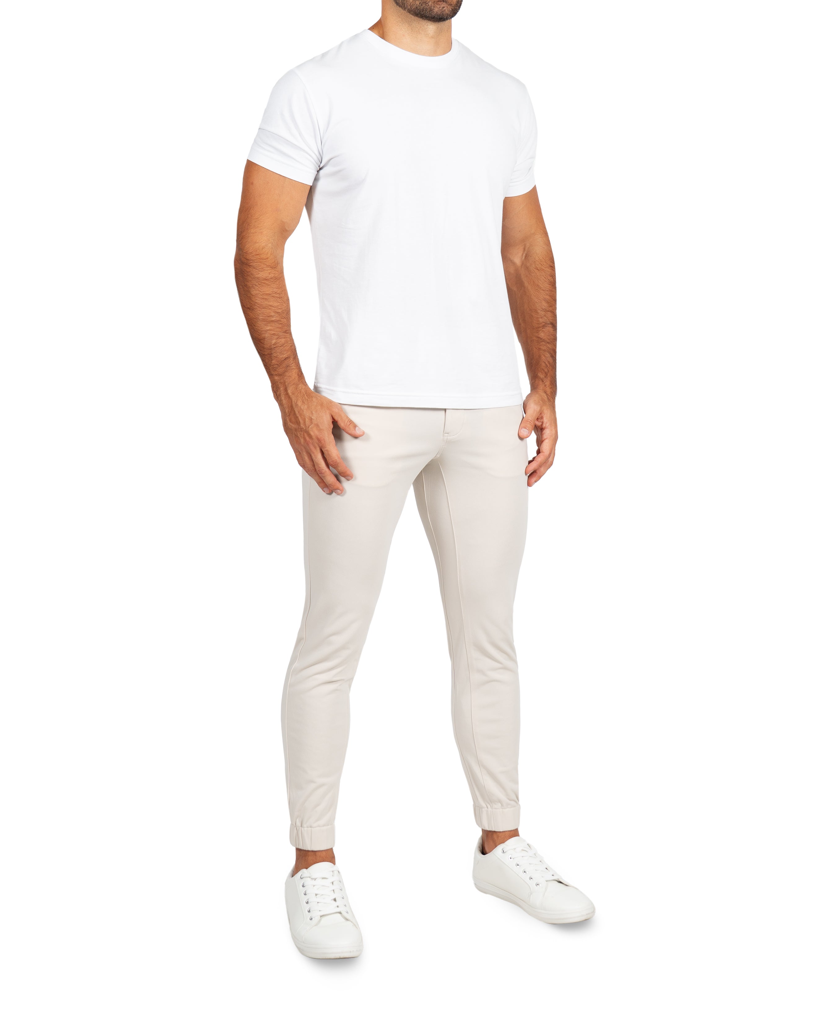 Chino Jogger - Cream
