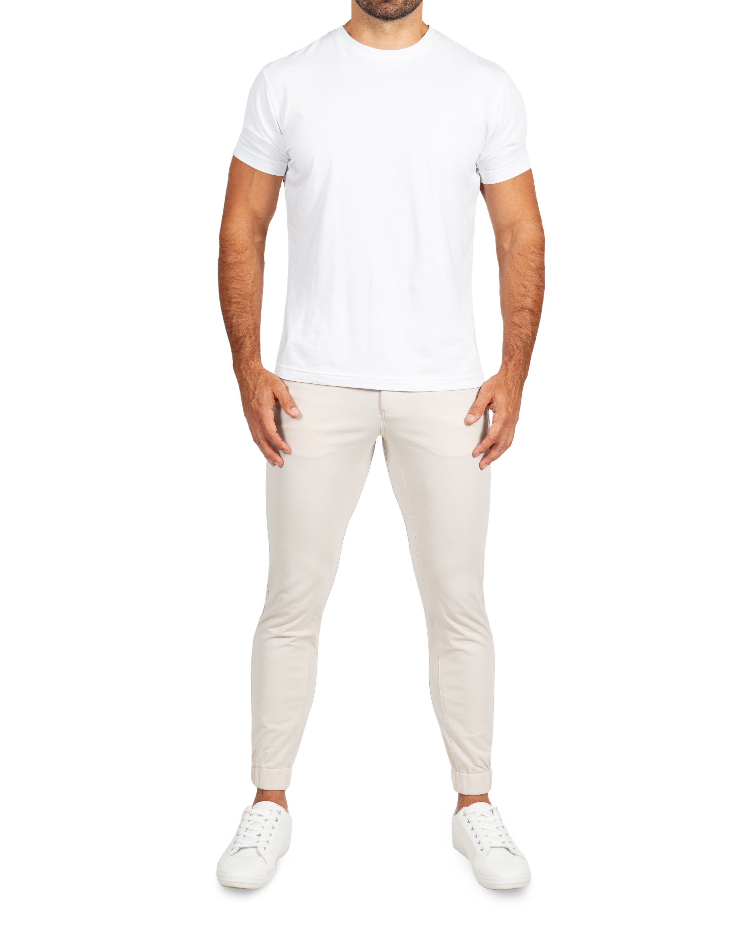 Chino Jogger - Cream