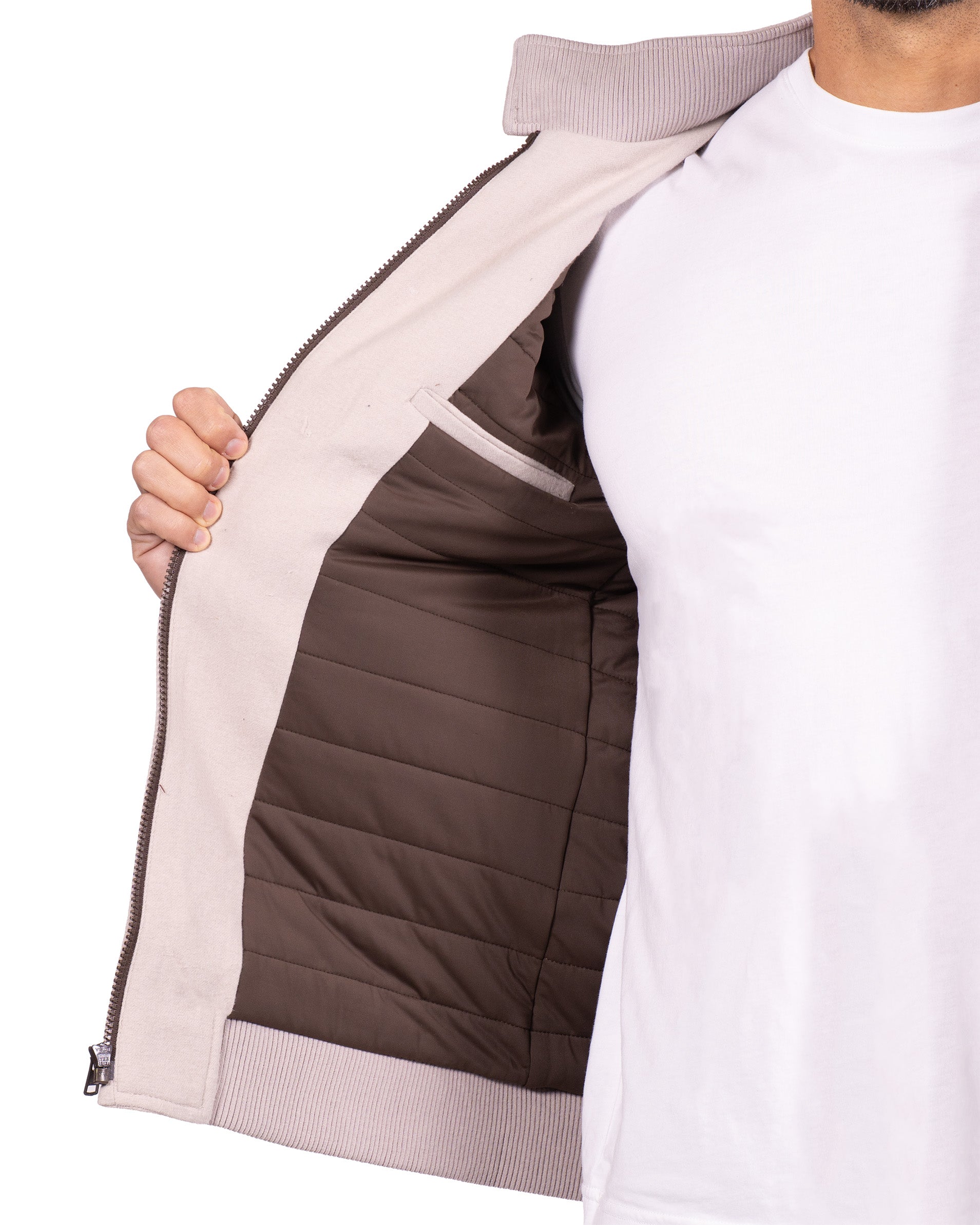 Brushed Bomber - Tan