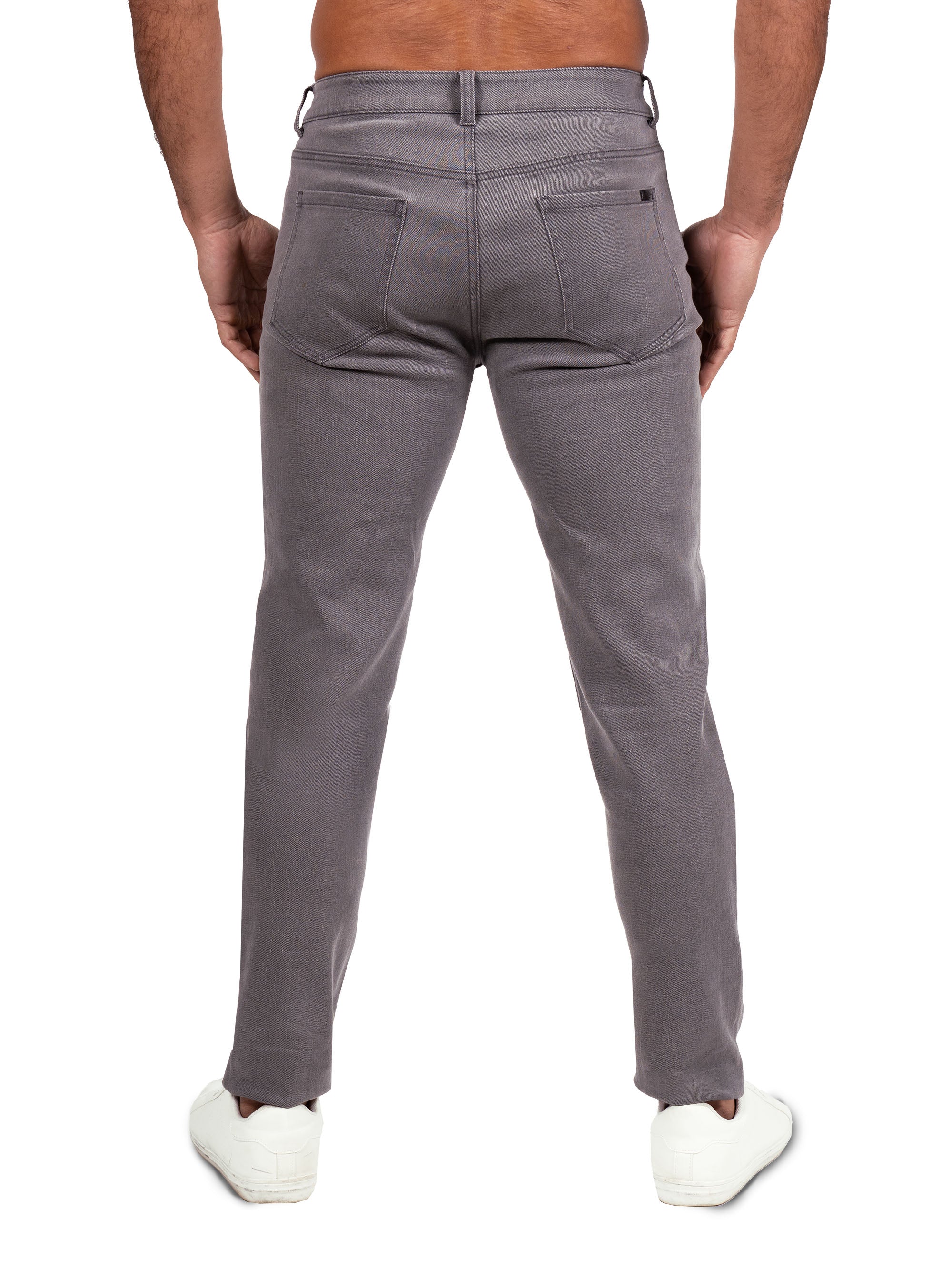 Athletic Fit Stretch Jeans - Slate Grey