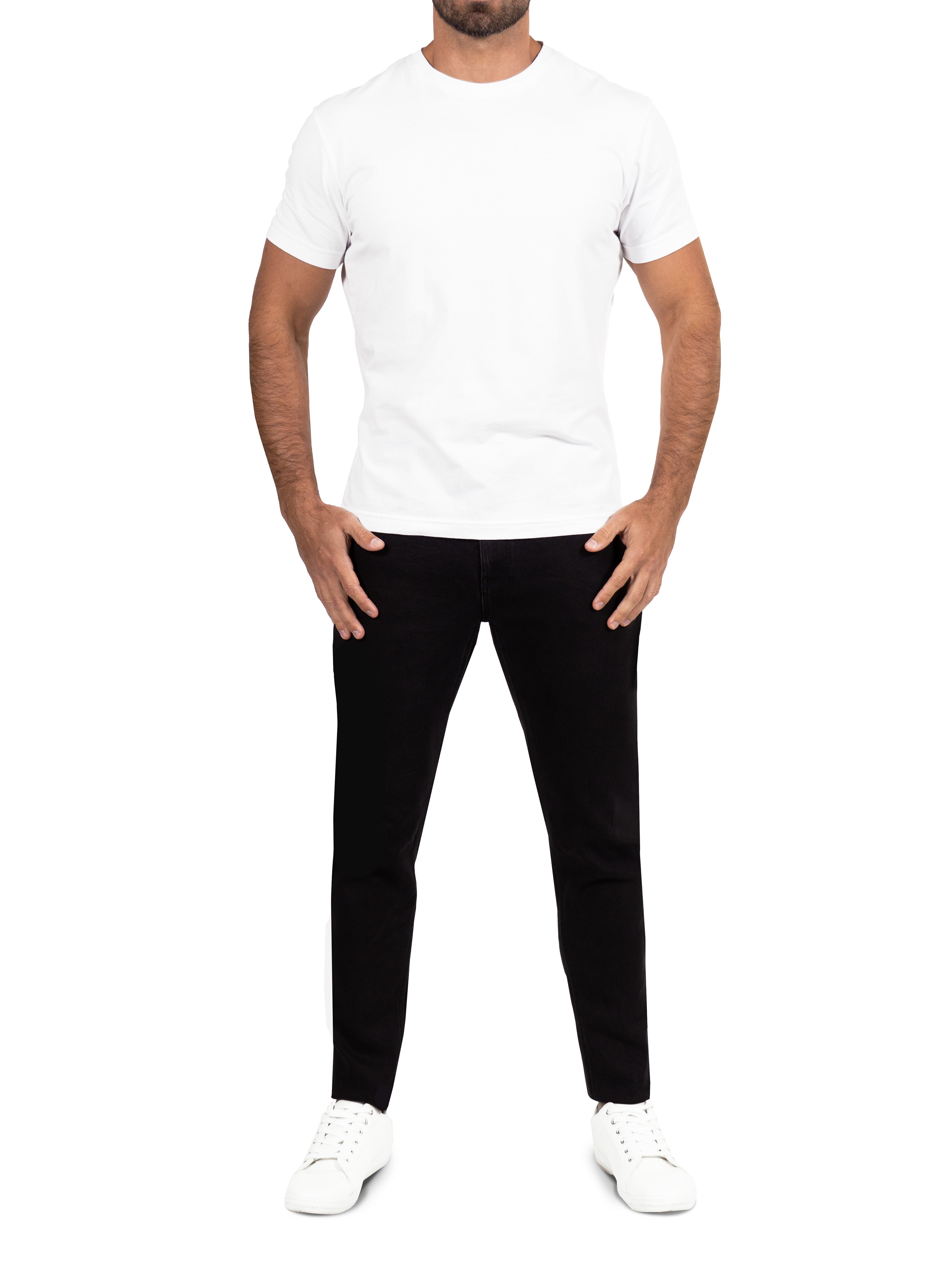 Athletic Fit Stretch Jeans - Black