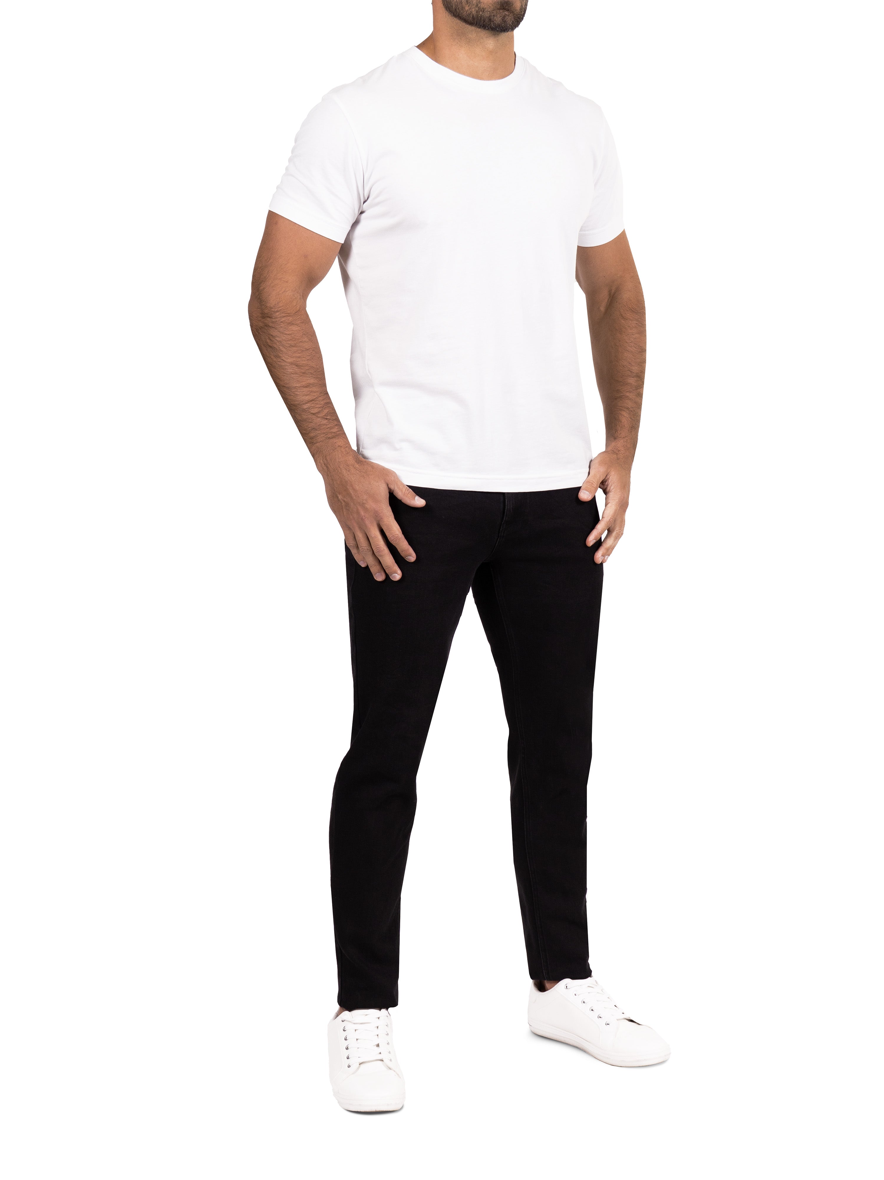Athletic Fit Stretch Jeans - Black